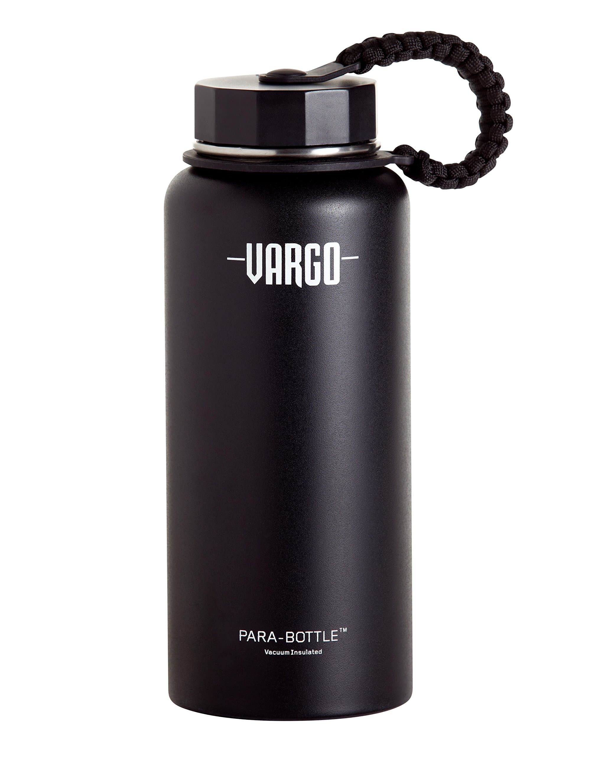 Vacuum Insulated Stainless Steel Para-Bottle (Black) - 32 oz