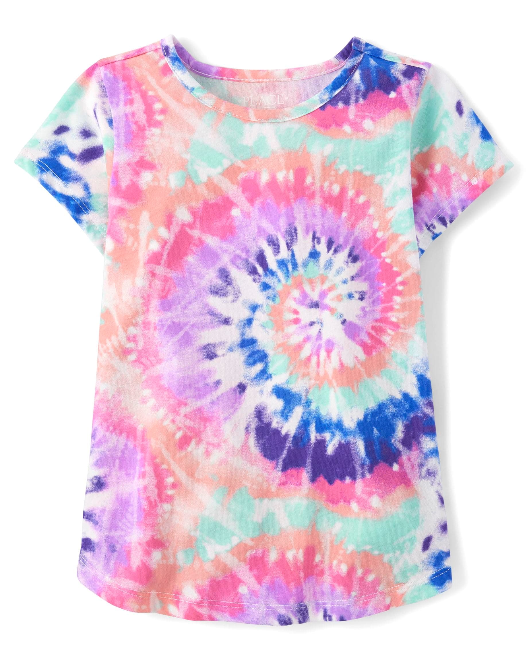 The Children's PlaceGirls' Short Sleeve Graphic High Low Top