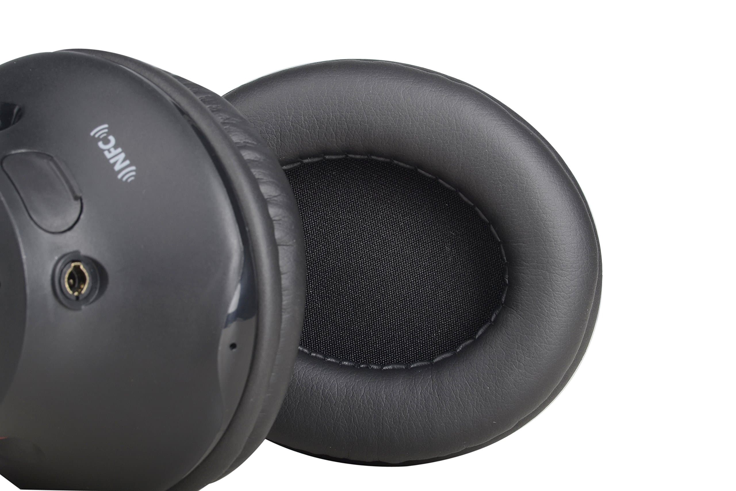 Black Replacement Earpads for Large Over The Ear Headphones - Suitable for Avantree Audition, Audition Pro, HT5009, HT4189, HT3189, DG59, AS9PA, AS9PA Set