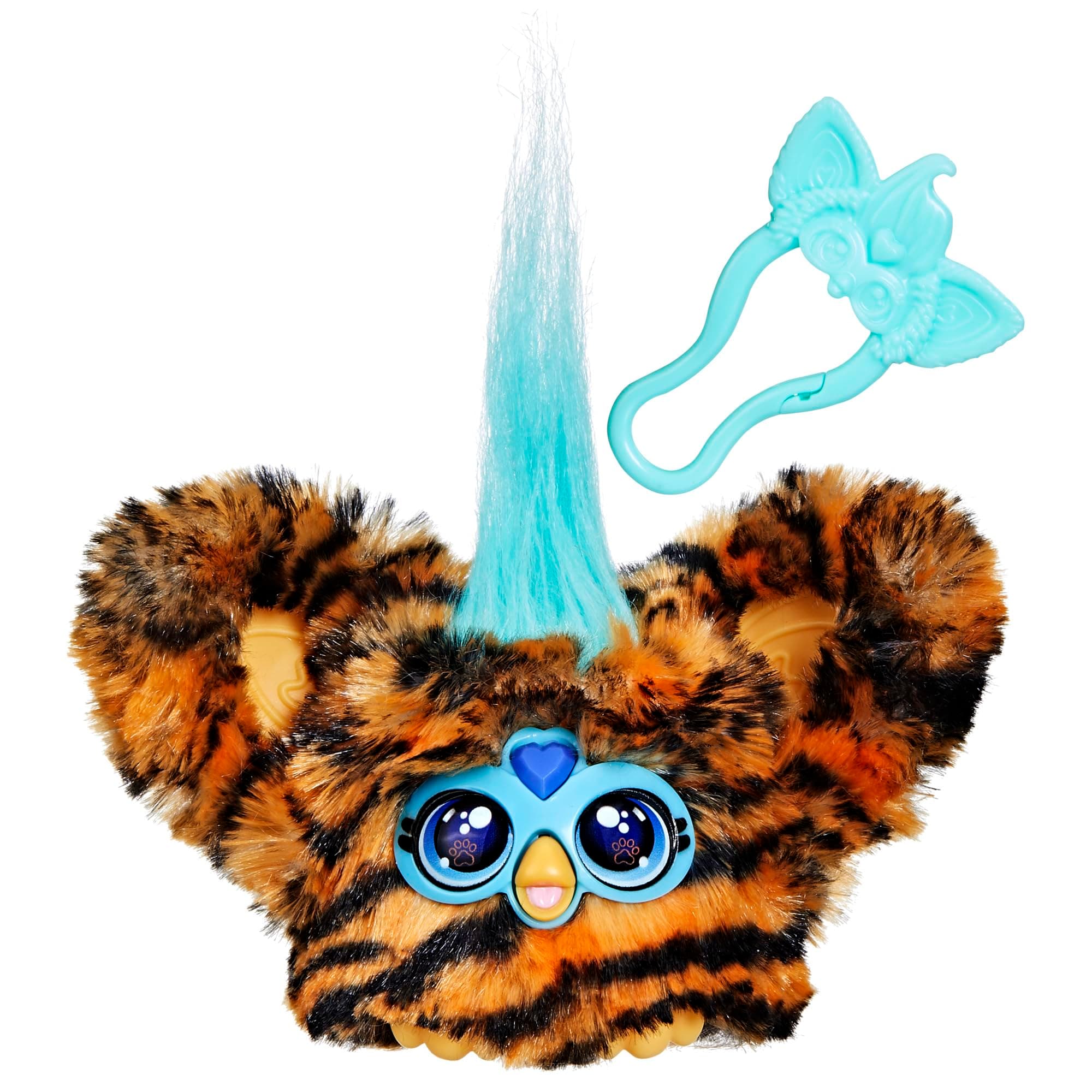 Furby Furblets Ty-Bee Mini Friend, Electronic Plush Toys for Girls & Boys, Orange Tiger, Speaks Furbish & Plays Music, Series 5, Back to School Gifts, Ages 6+