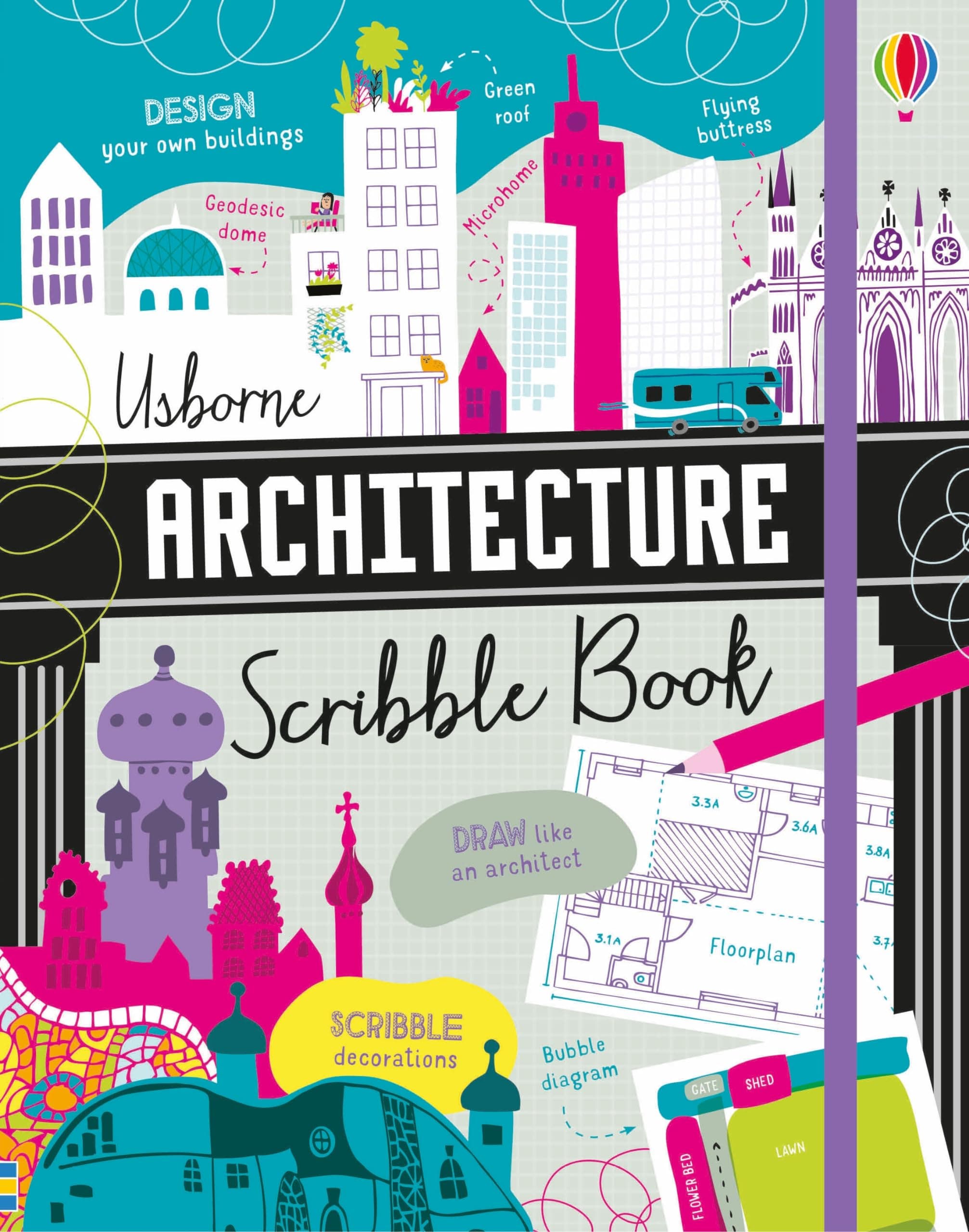 ARCHITECTURE SCRIBBLE BOOK Paperback – 26 May 2020