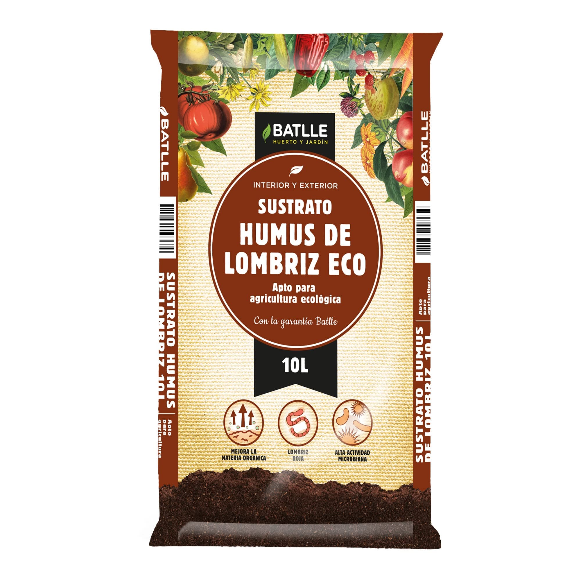 Semillas Batlle 960036UNID Organic Earthworm Humus 10 L