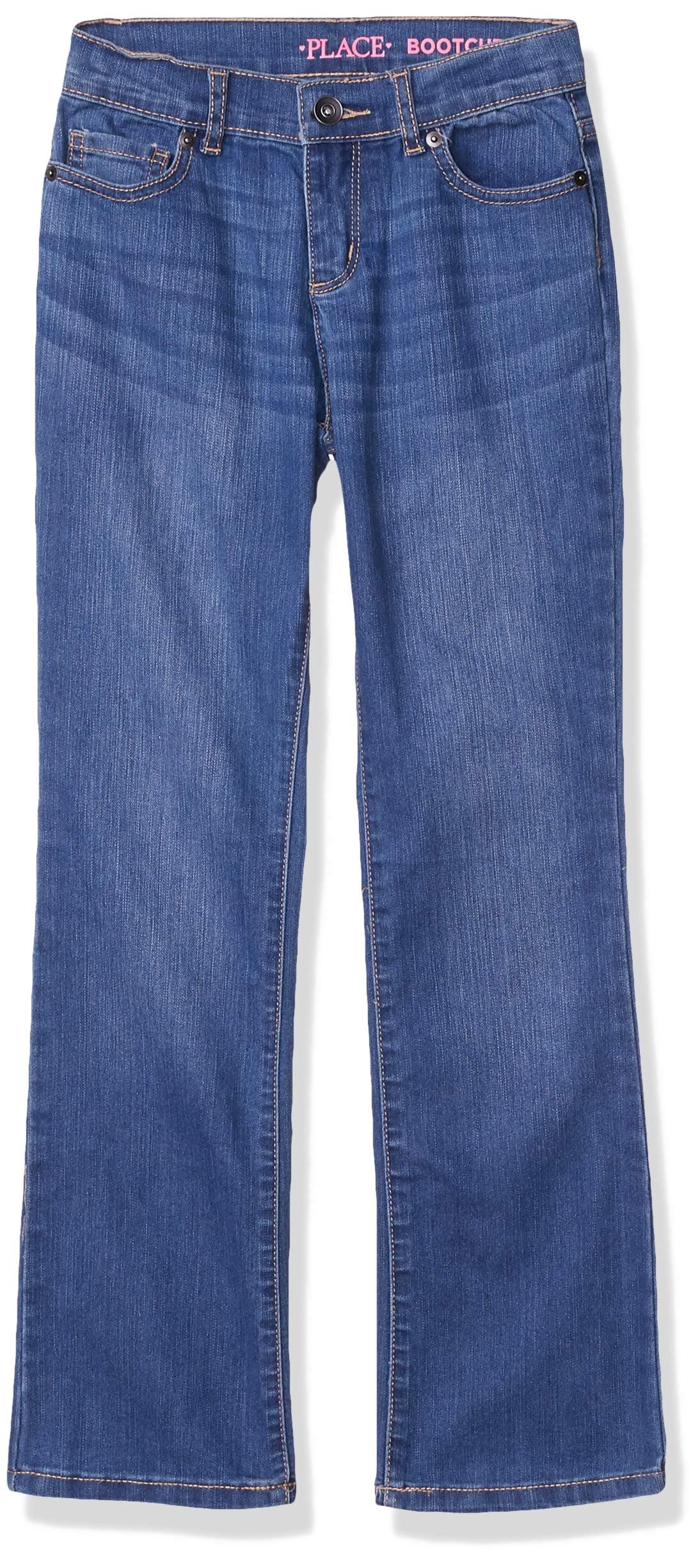 The Children's Placegirls Bootcut Denim Jeans, Slim Jeans