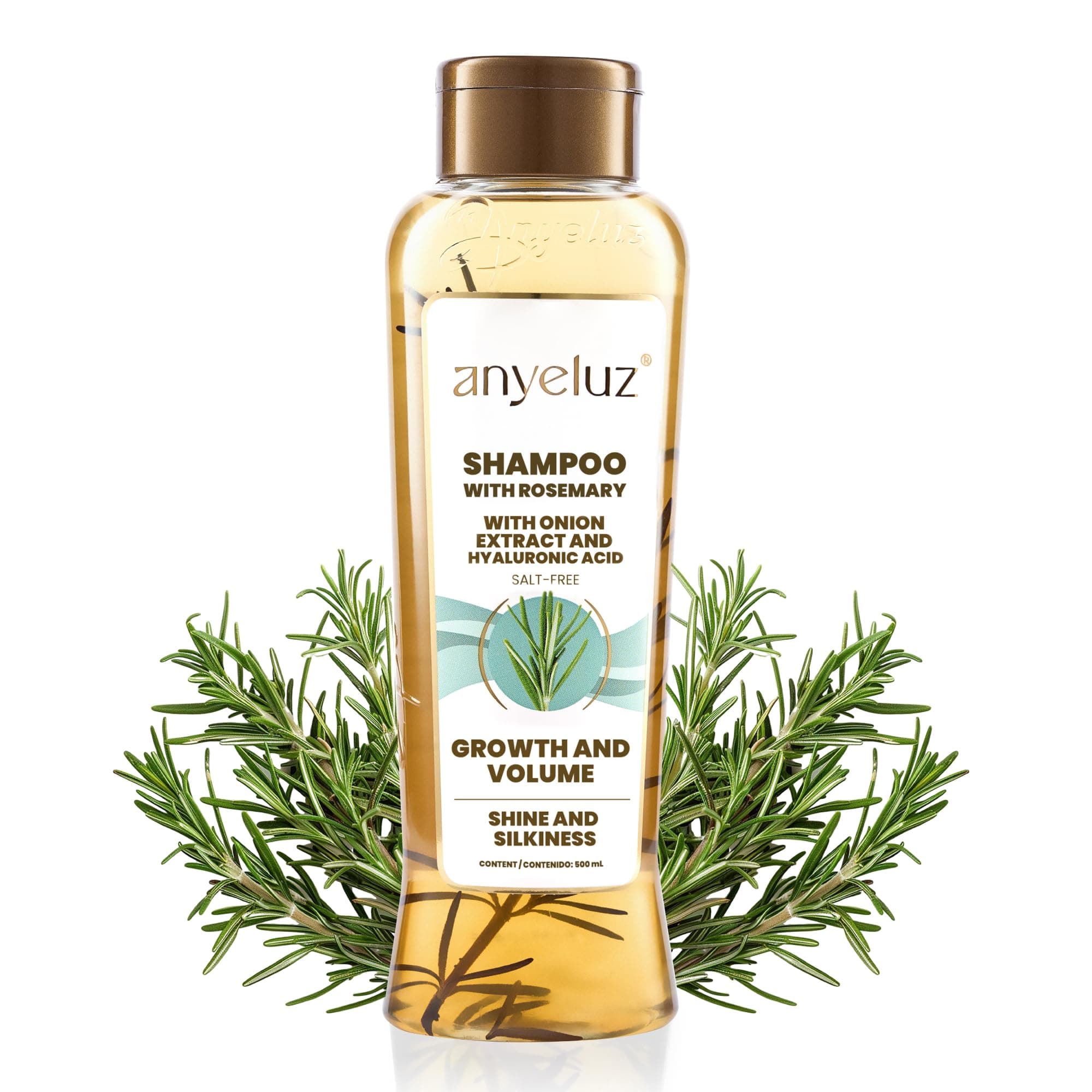 Rosemary Shampoo – Strengthens Hair, Fights Damage from Styling, Natural Formula for Daily Use, Suitable for All Hair Types