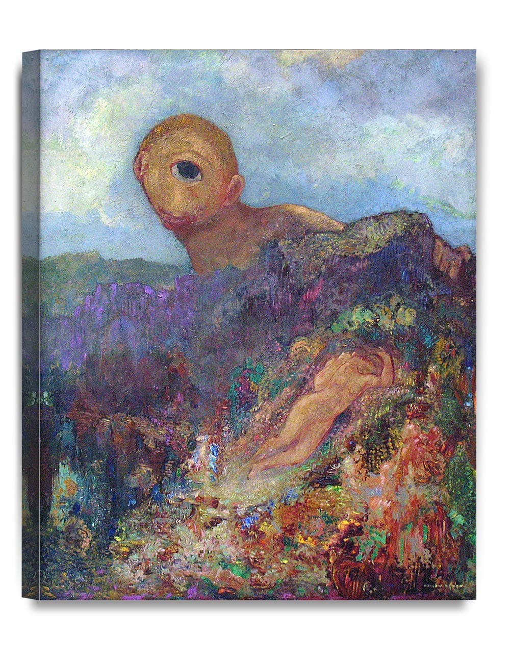 DECORARTS The Cyclops (1914) by Odilon Redon Giclee Canvas Prints Wall Art for Home Decor 20x16