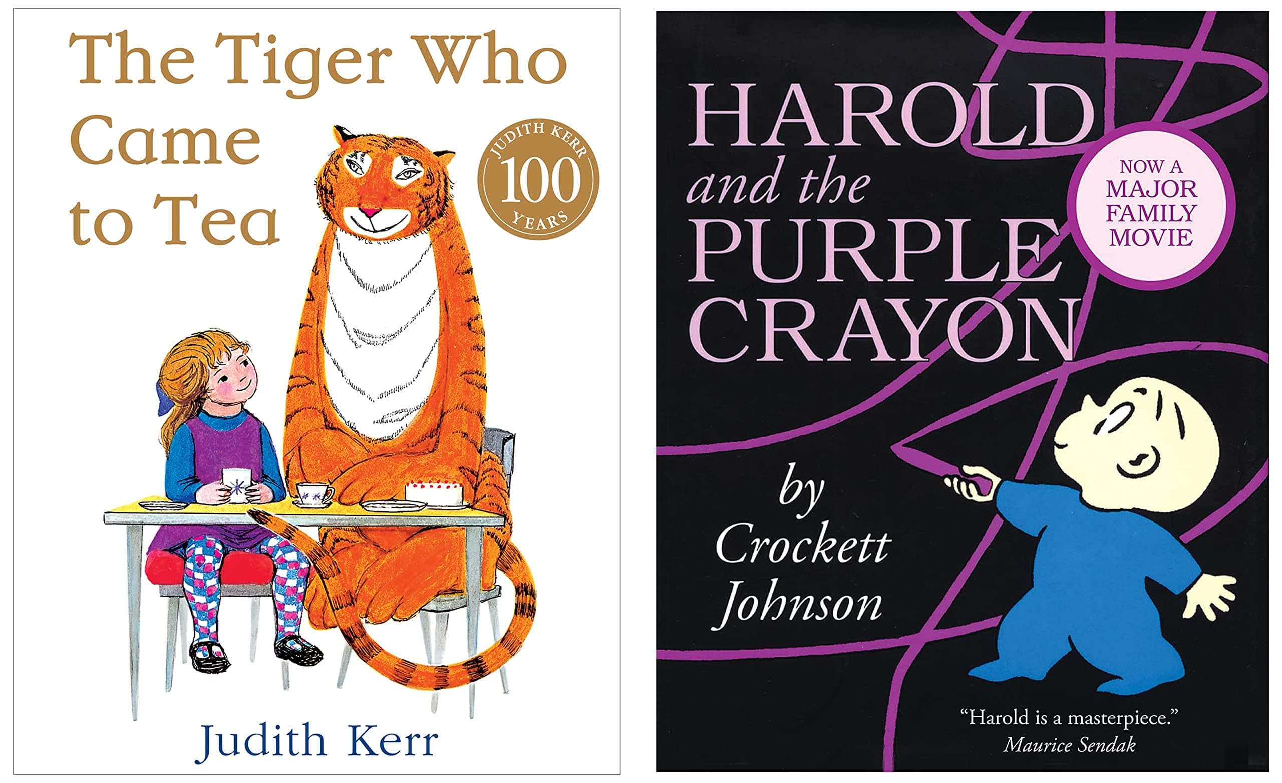 The Tiger Who Came to Tea: The bestselling classic children’s book, from the beloved Judith Kerr & Harold and the Purple Crayon (Essential Picture Book Classics)