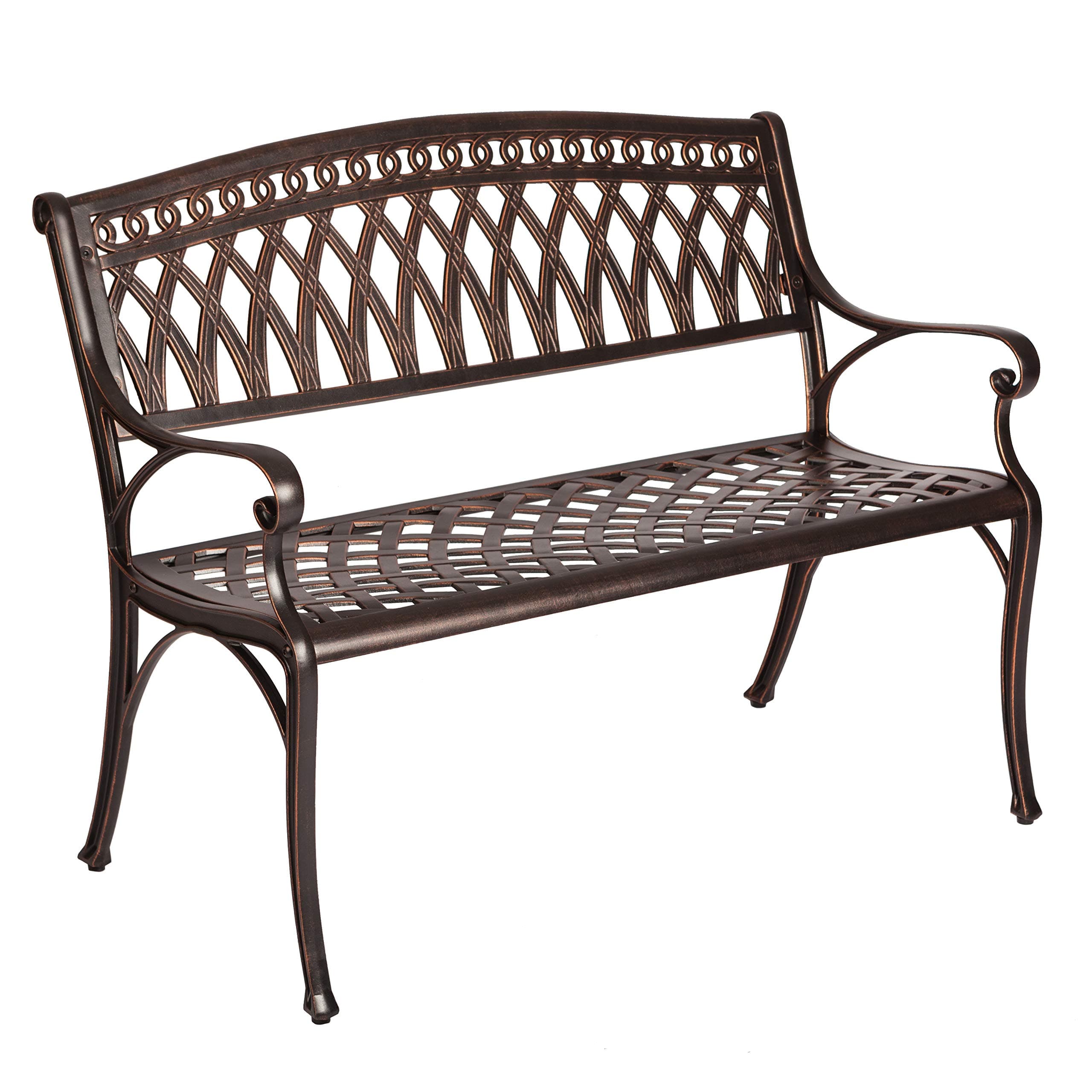 Patio Sense Simone Aluminum Patio Bench