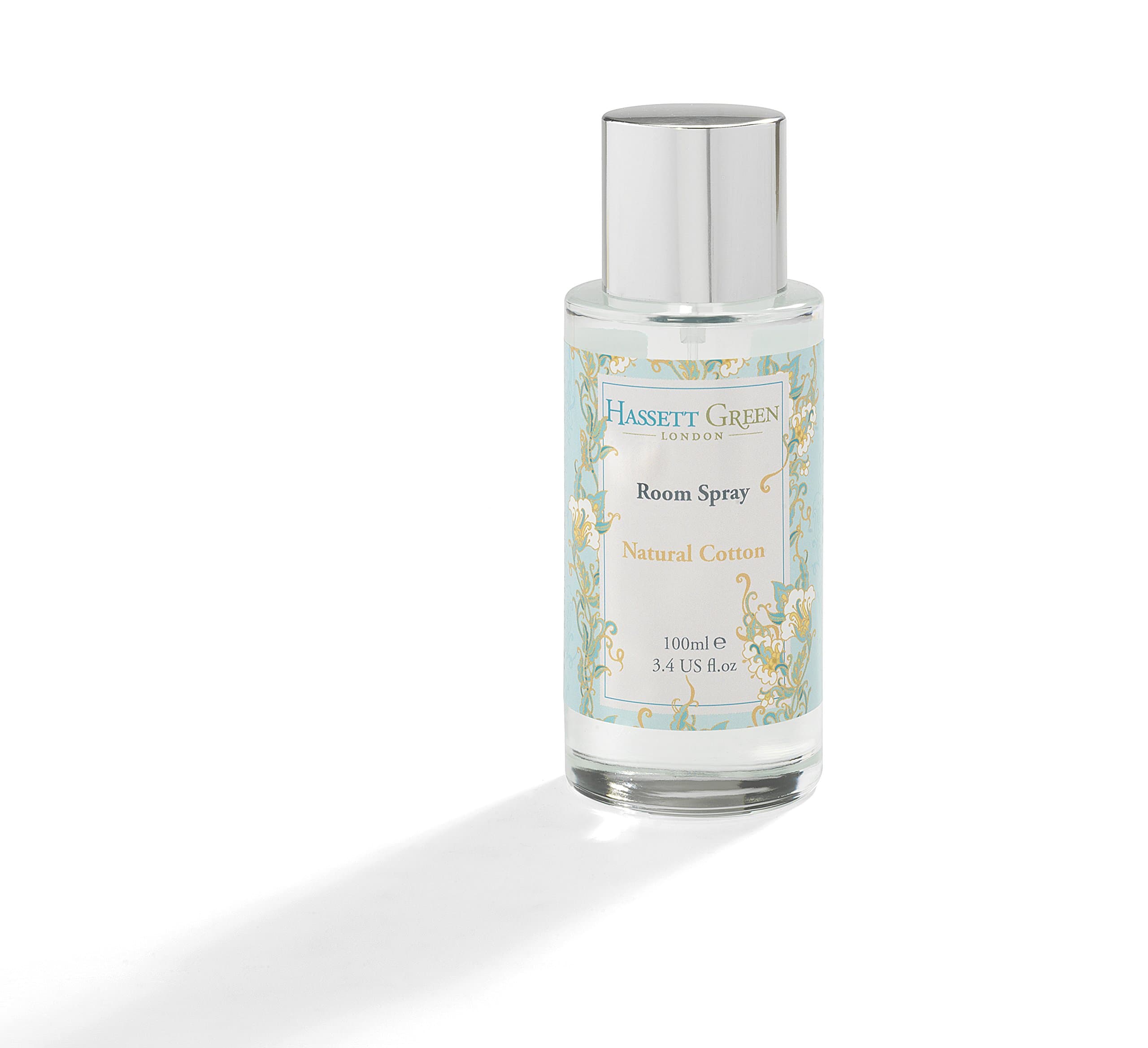Hassett Green London - Natural Cotton - Room Mist Home Fragrance Spray - 100ml Glass Bottle