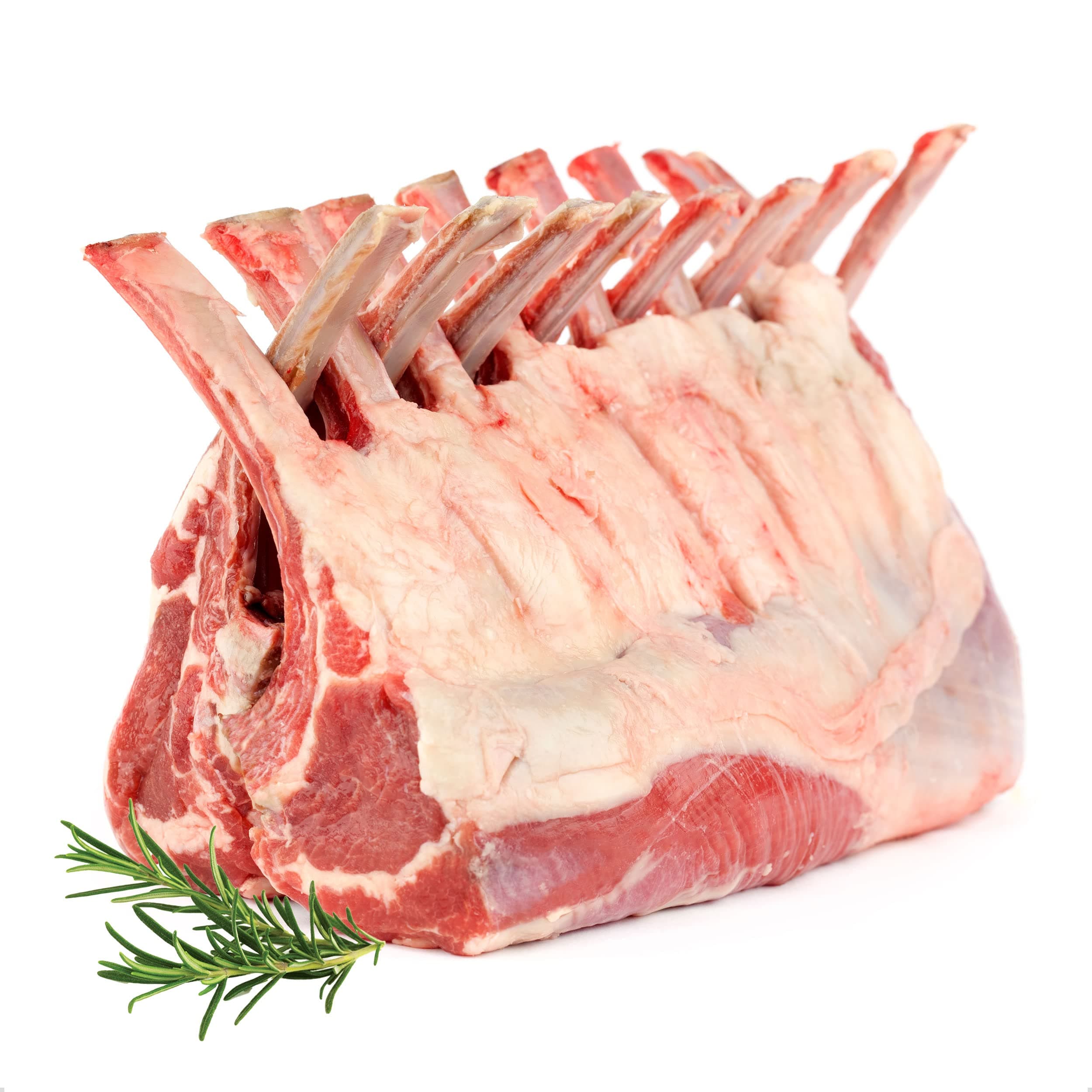 Rack Of Lamb x 2, Fresh Lamb Joint For Roasting, Hand Trimmed By Master Butcher, Tender, Juicy And Flavoursome, Suitable For Home Freezing. Joint Approximately 1.2kg