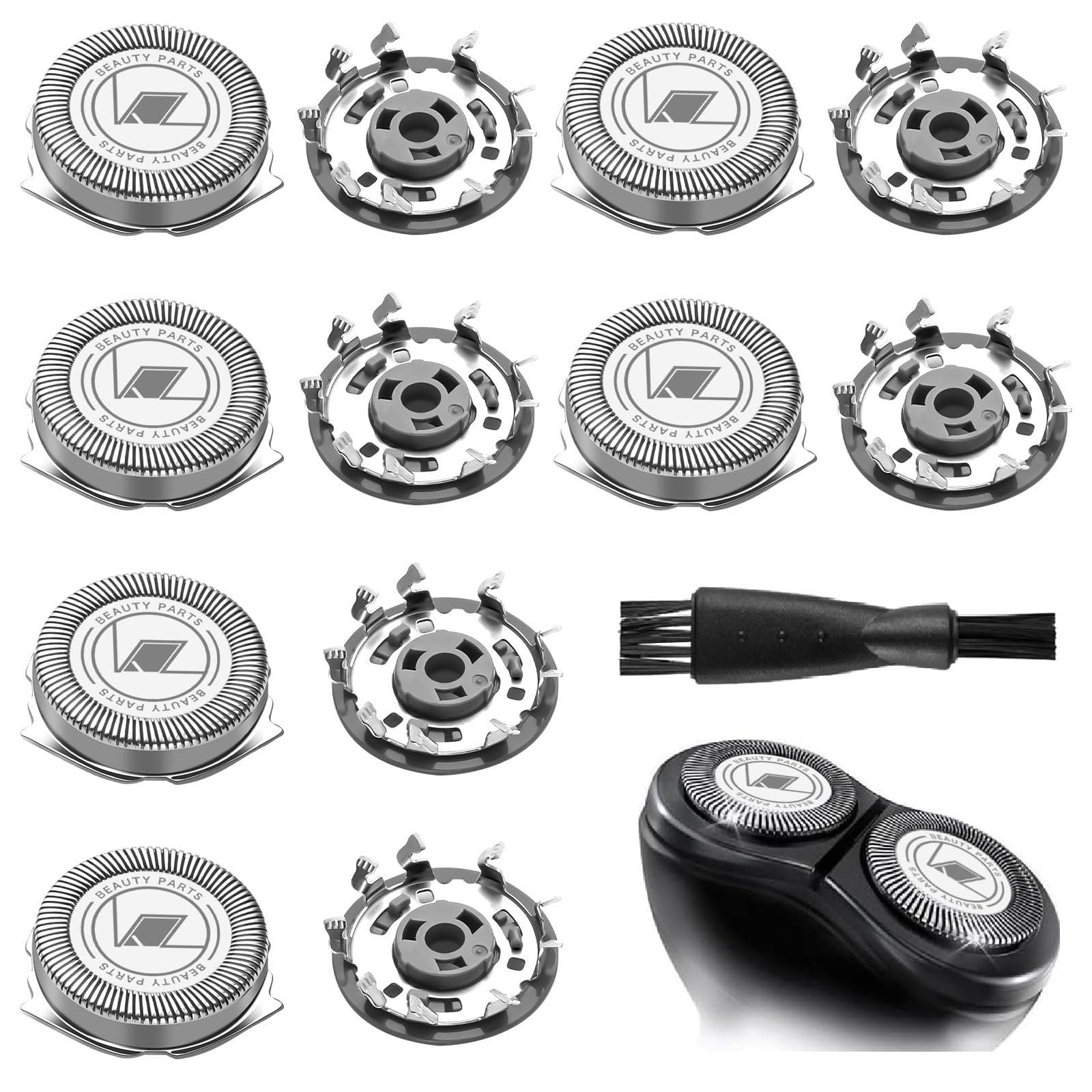 Yafe 6 Pack Replacement Shaver Heads for Philips, Series 1000, 2000, 3000, 5000, Replacement Blades for Philips with Cleaning Brush, Compatible with Phillips Series AT8xx/AT7xx/PT7xx