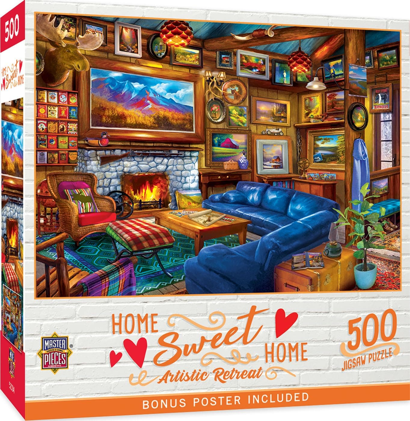 MasterPieces Home Sweet Home - Artistic Retreat 500 Piece Jigsaw Puzzle