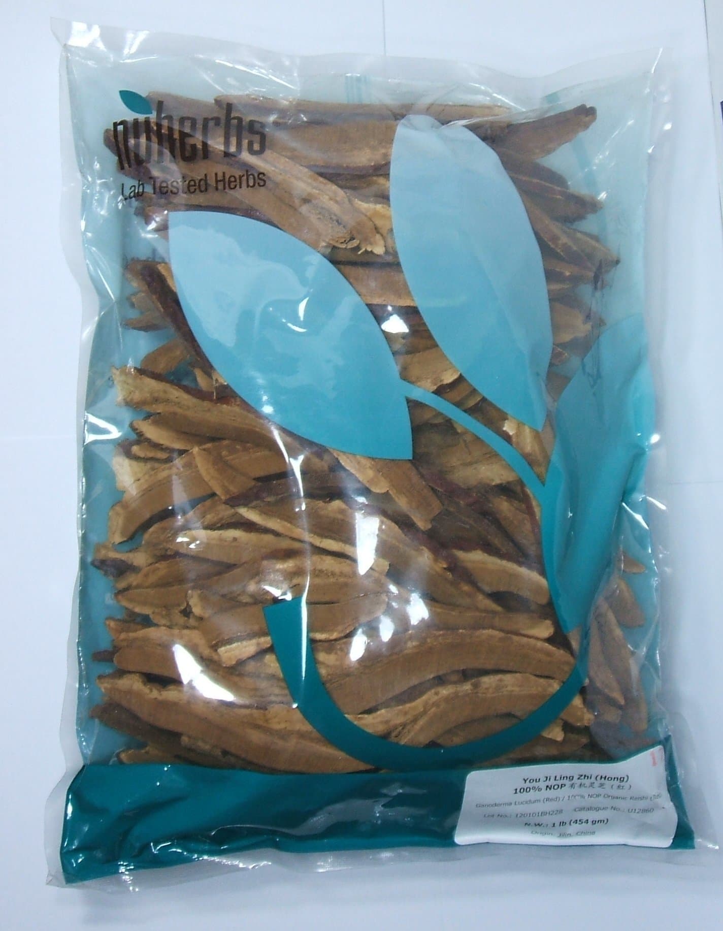 Red Reishi Mushroom, sliced, dry / Ling Zhi / 1lb Bulk Herb