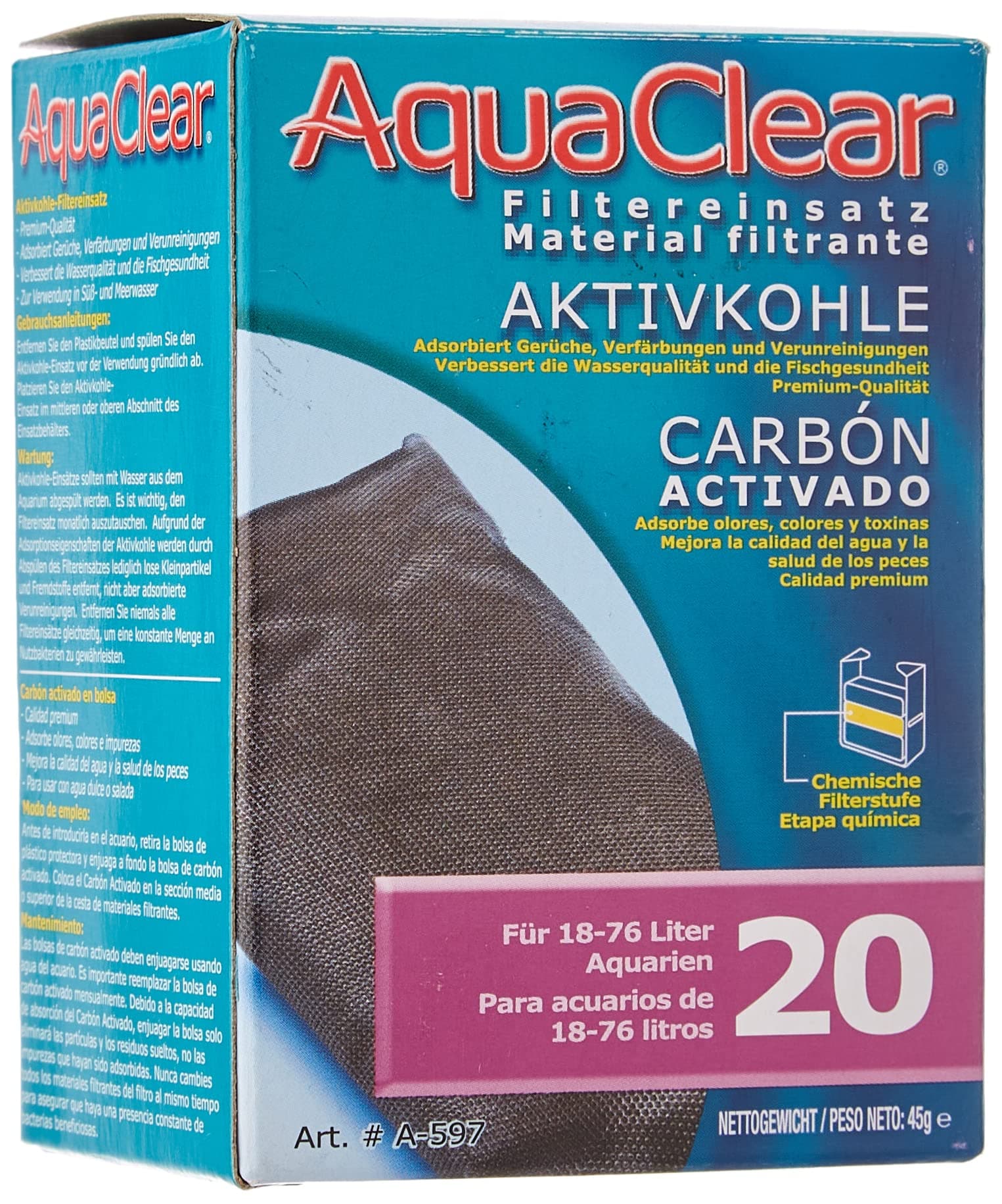 AquaClear Mini Activ.Carbon insert-V