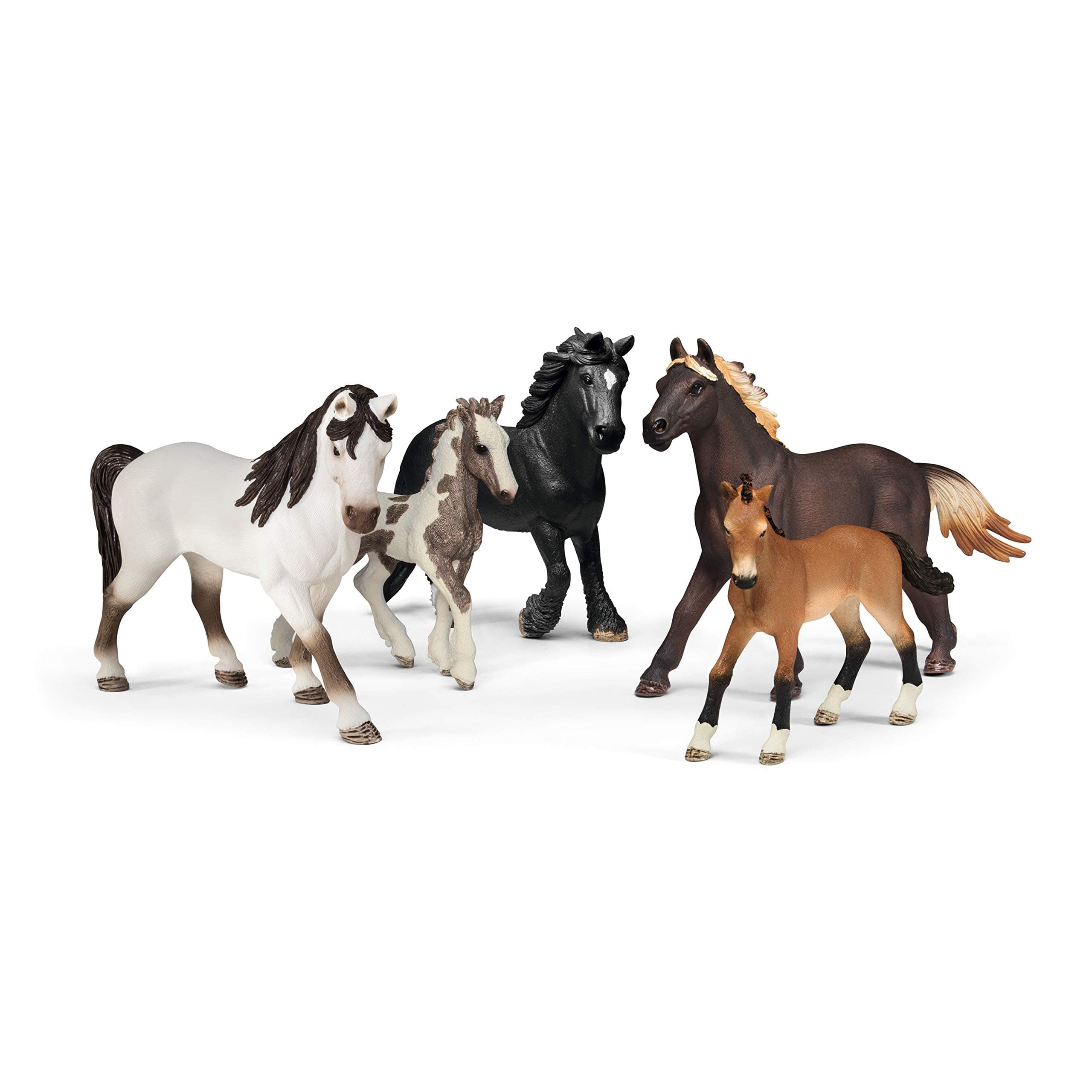 Schleich Farm World 5 Horses Collectors Pack Educational Figurine for Kids Ages 3-8