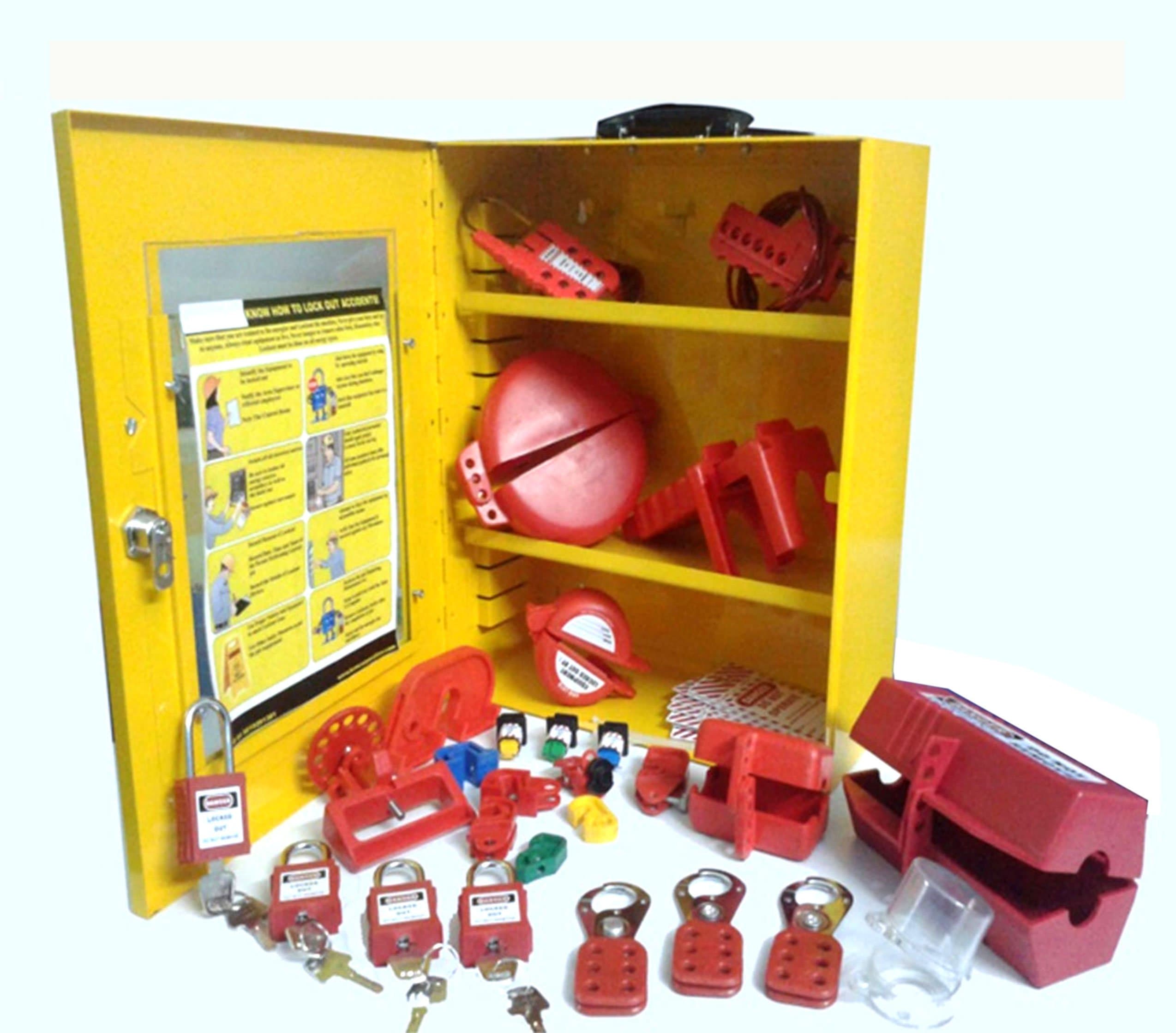 krm loto Industrial Lockout Tagout Station Kit - 4