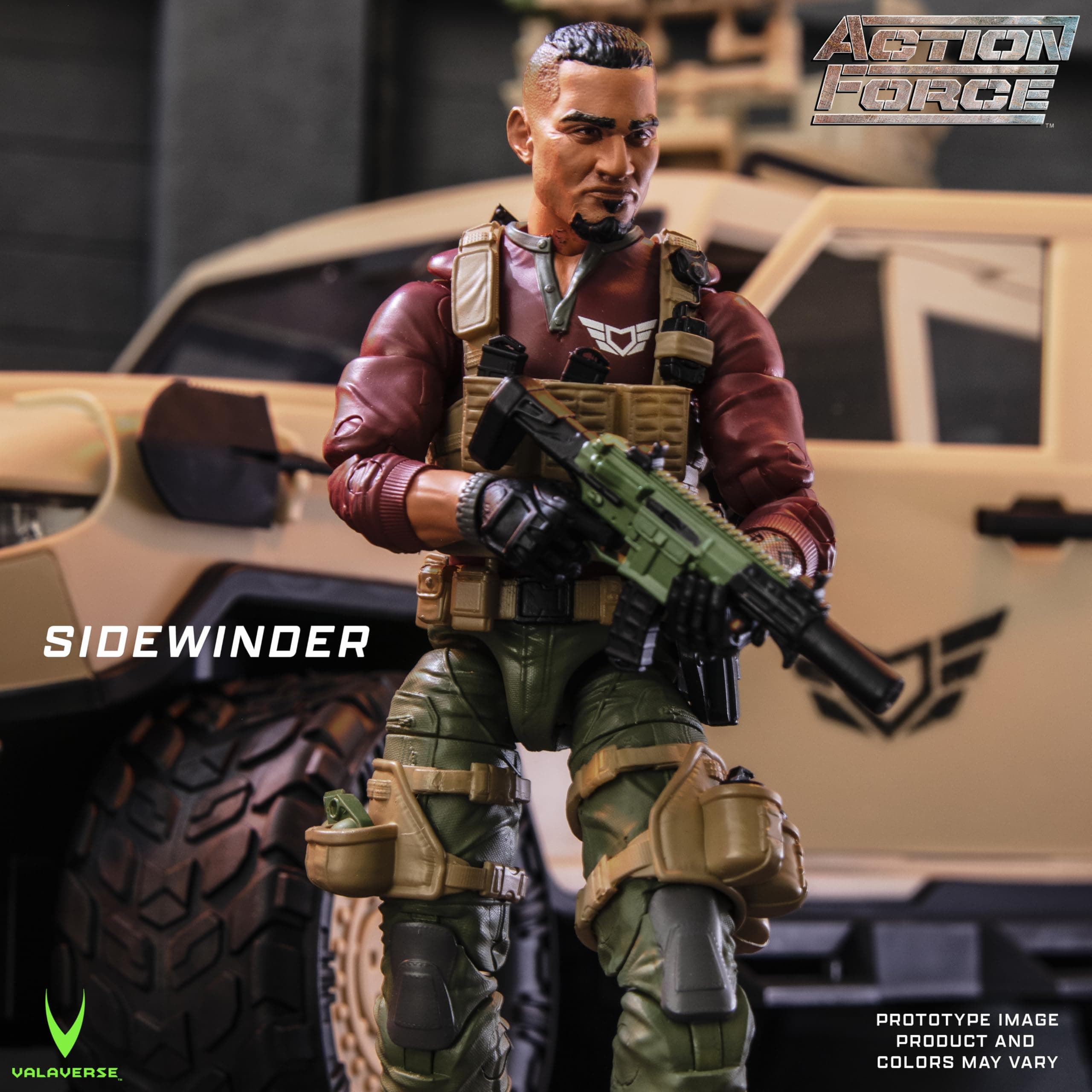 Action Force Valaverse Series 5 Sidewinder Premium 6-Inch Scale Action Figure with Multiple Accessories