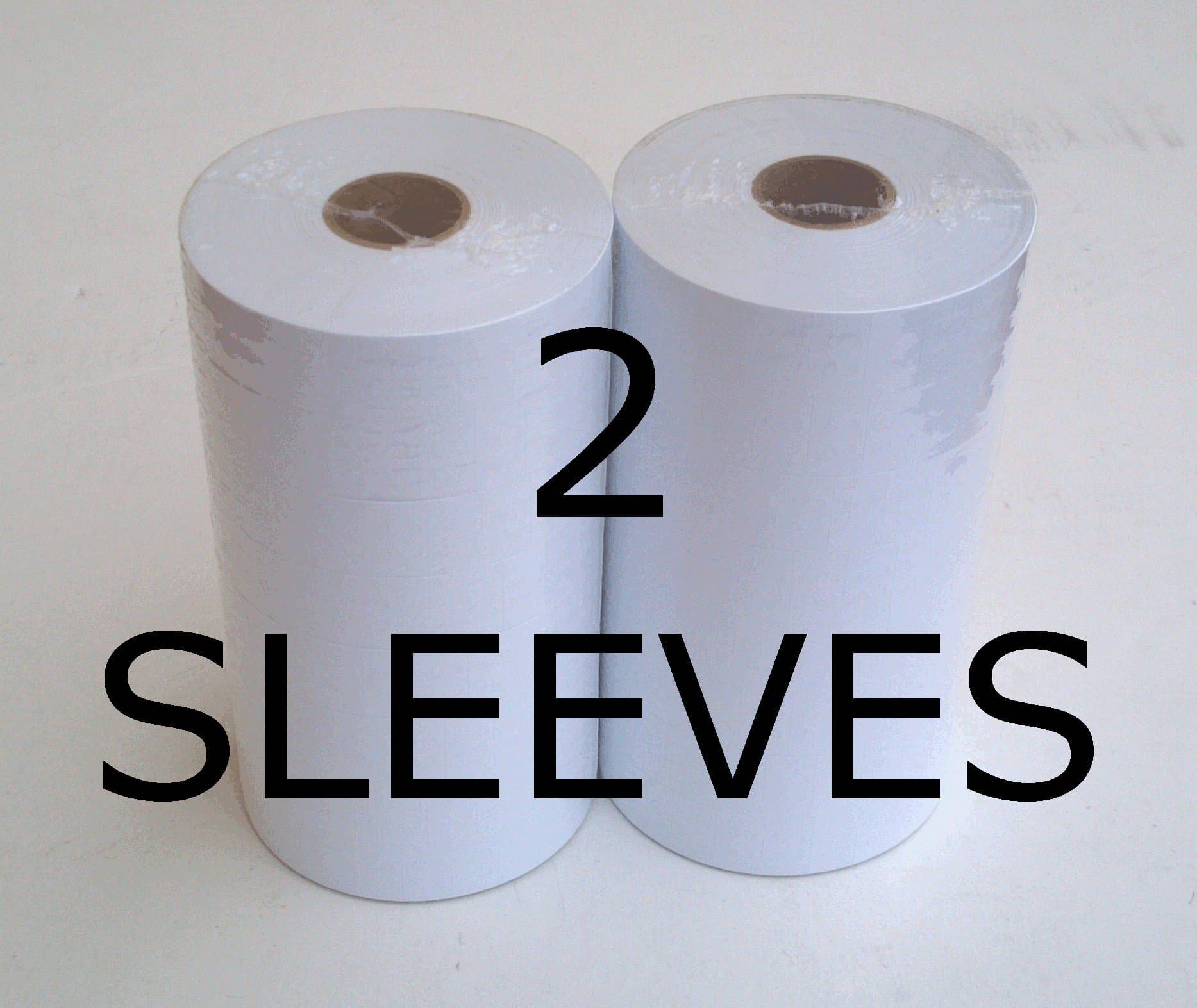 White Labels for Monarch Paxar 1131 Price Gun 2 Sleeves = 16 Rolls
