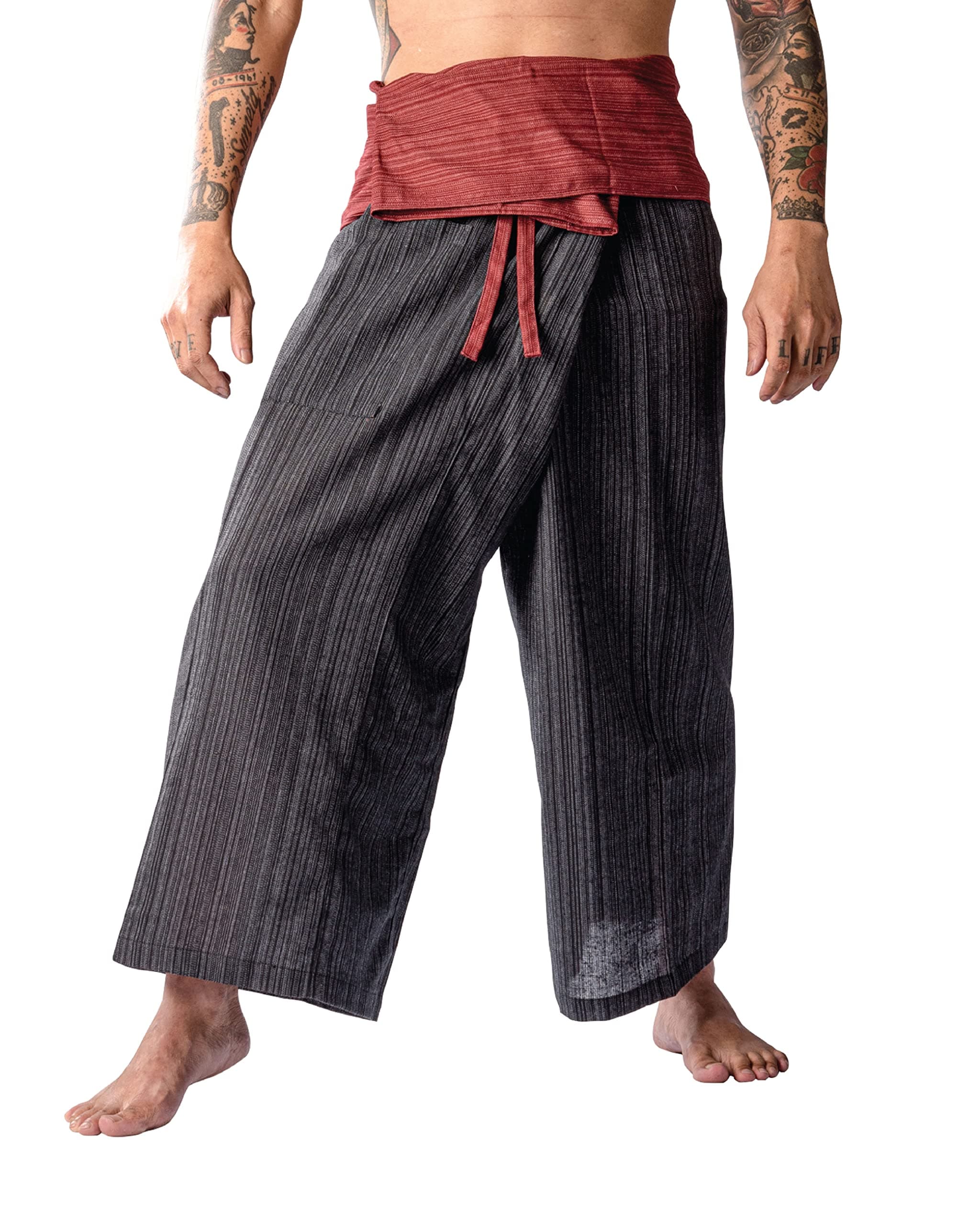 Thai Fisherman Pants Hakuma Pants for Men Women Yoga Pants 2 Tone - Martial Arts Pants