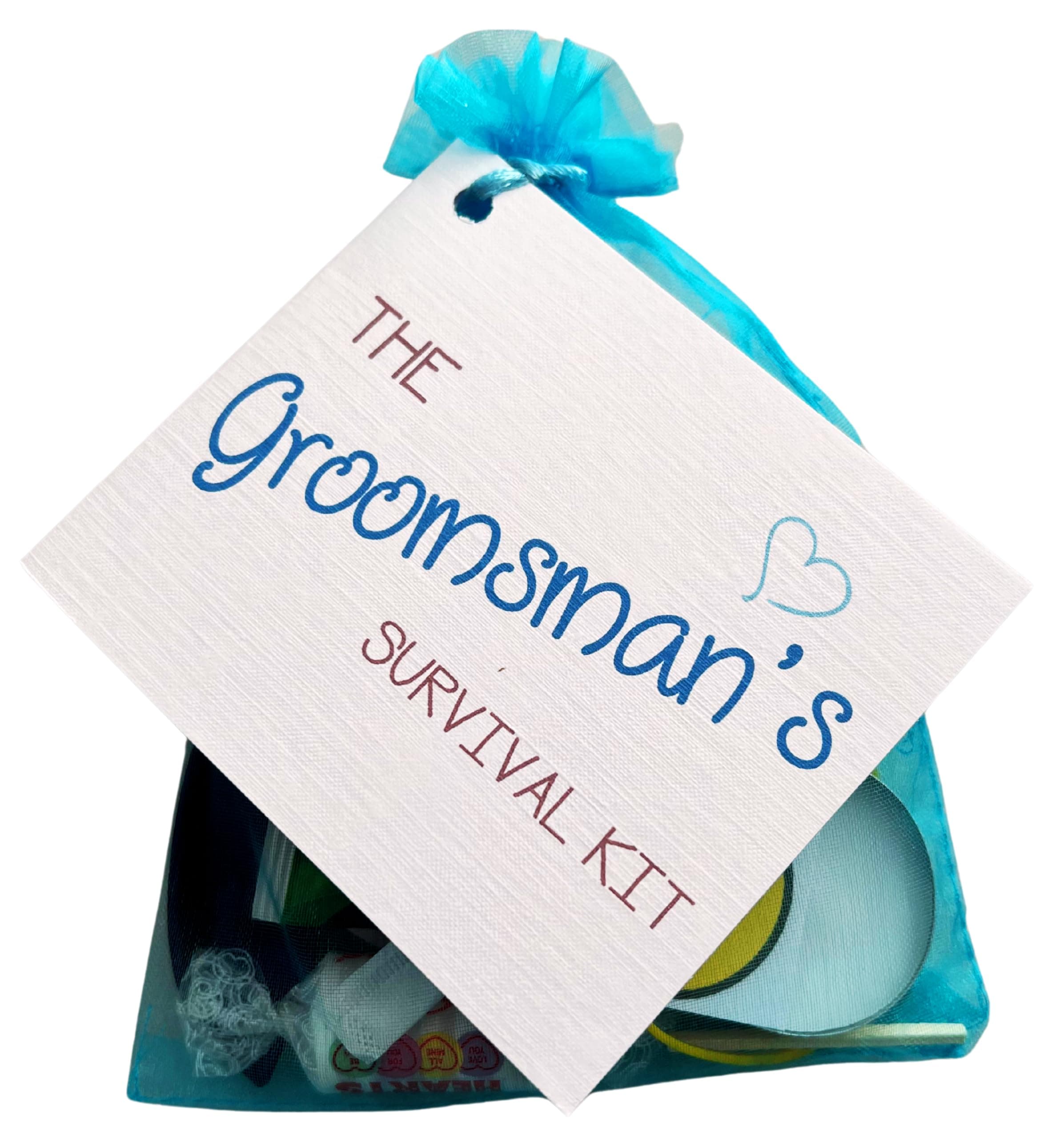 Groomsman Survival Kit. Wedding gift for the groomsman. Keepsake stag night, wedding favour