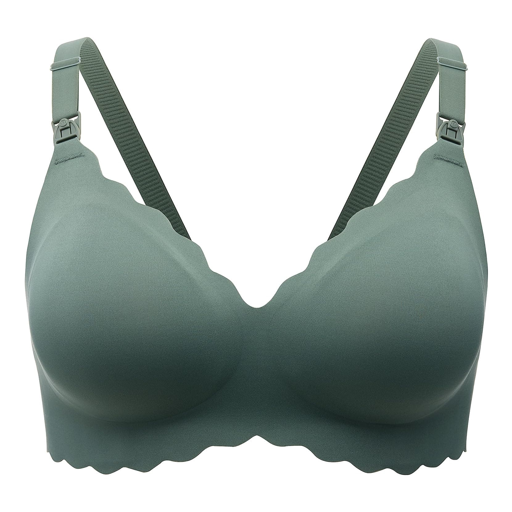 Momcozy Nursing Bras for Breastfeeding, Seamless Pregnancy Maternity Bra Wireless Classic Jelly Strip Support Nursing Bra