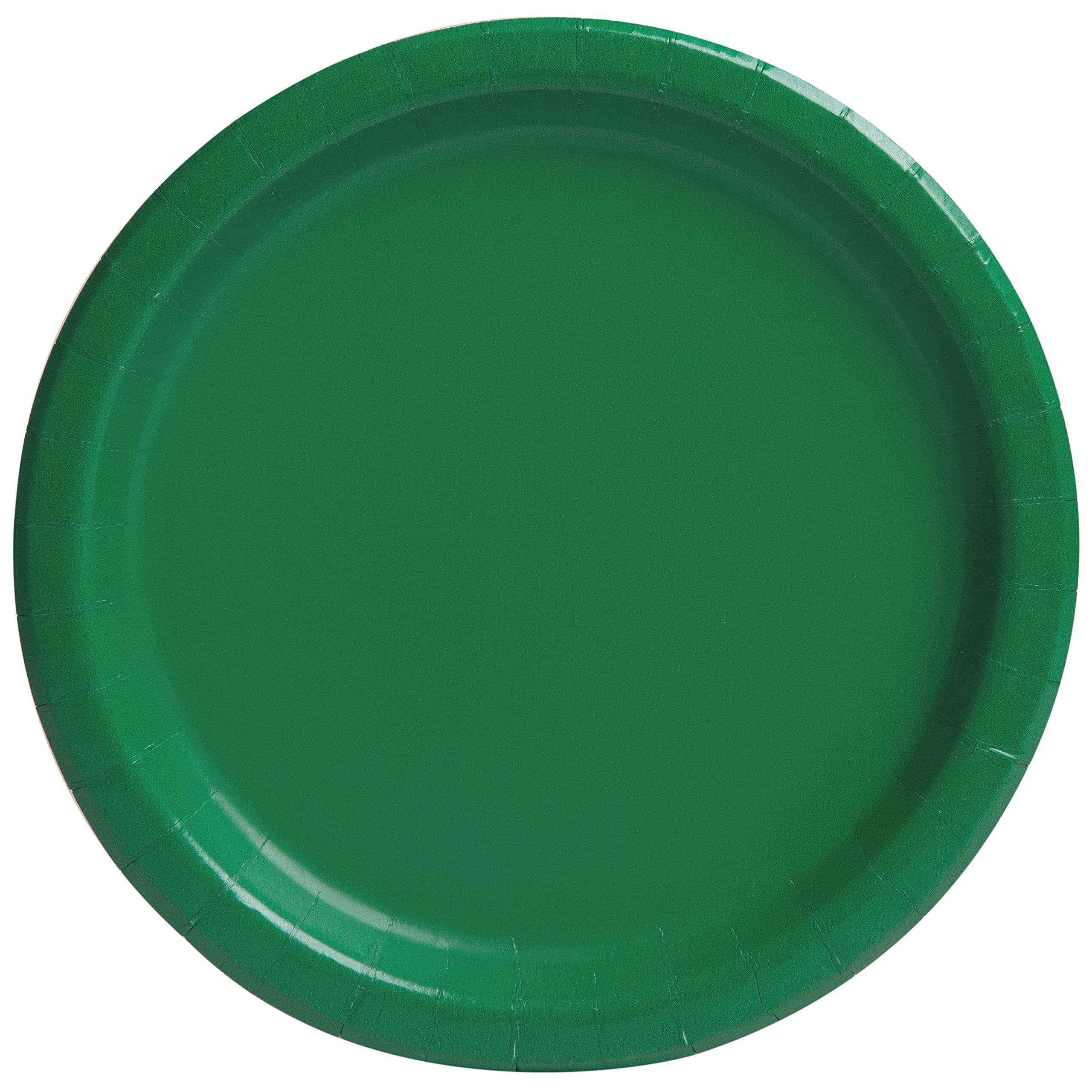 Unique Emerald Green Paper Plates, Pack of 16 – 9" Disposable Party Plates, Eco-Friendly & Durable for Birthday, Christmas, Garden, Fundraiser, Celebration