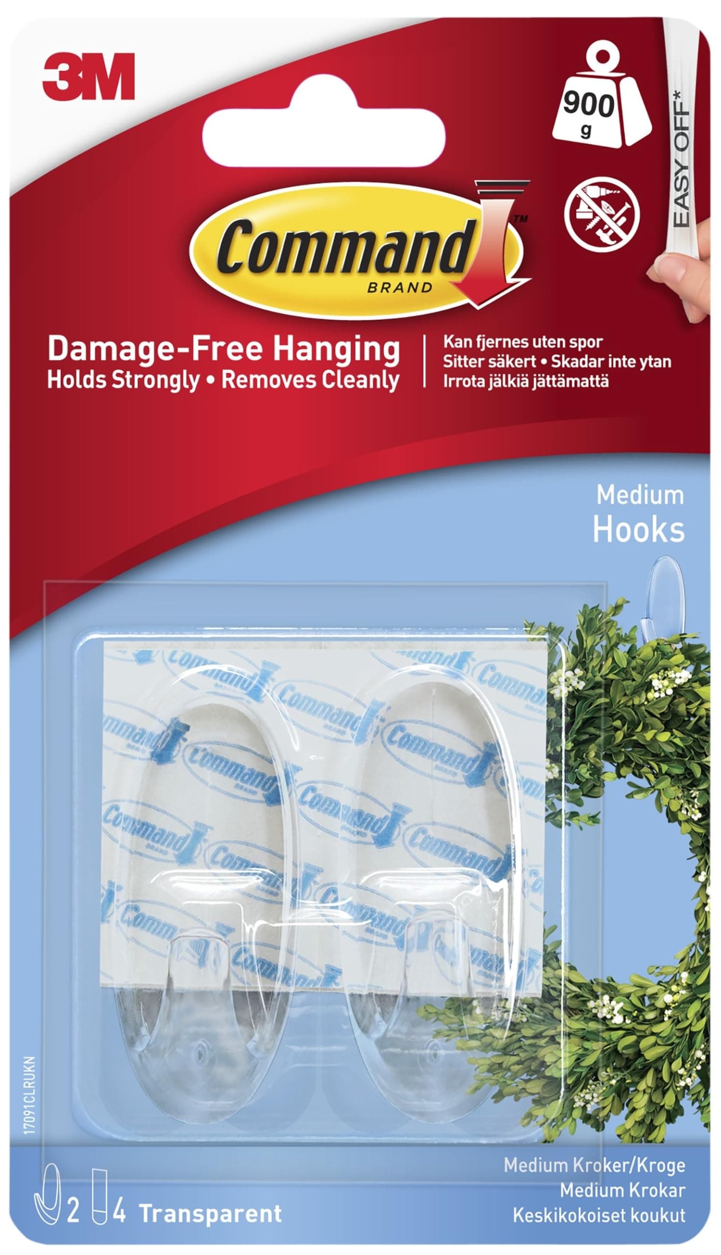 Clear Oval Hooks