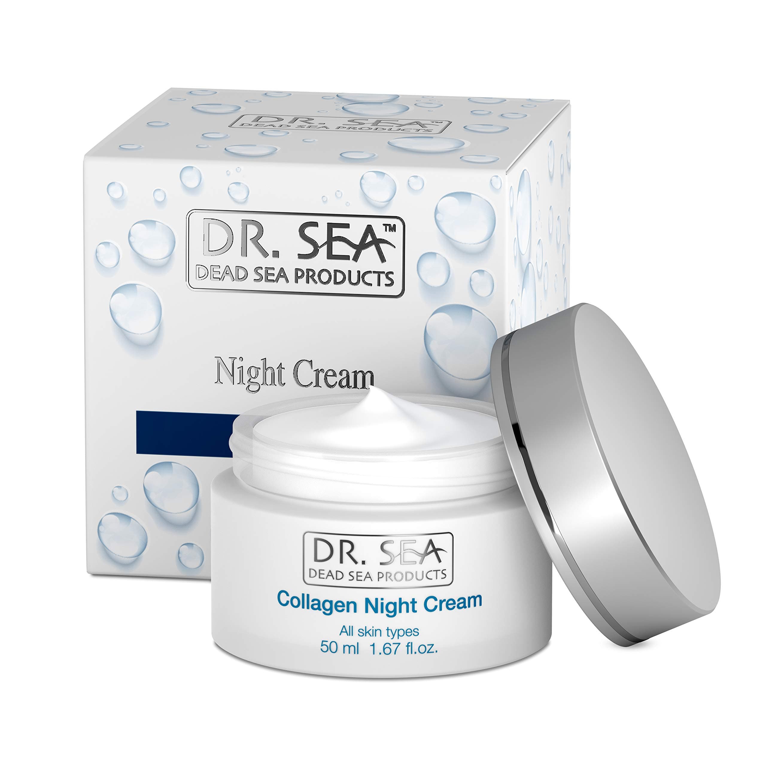 Dr Sea Collagen Night Facial Cream - Face Care Cream, 50 ml