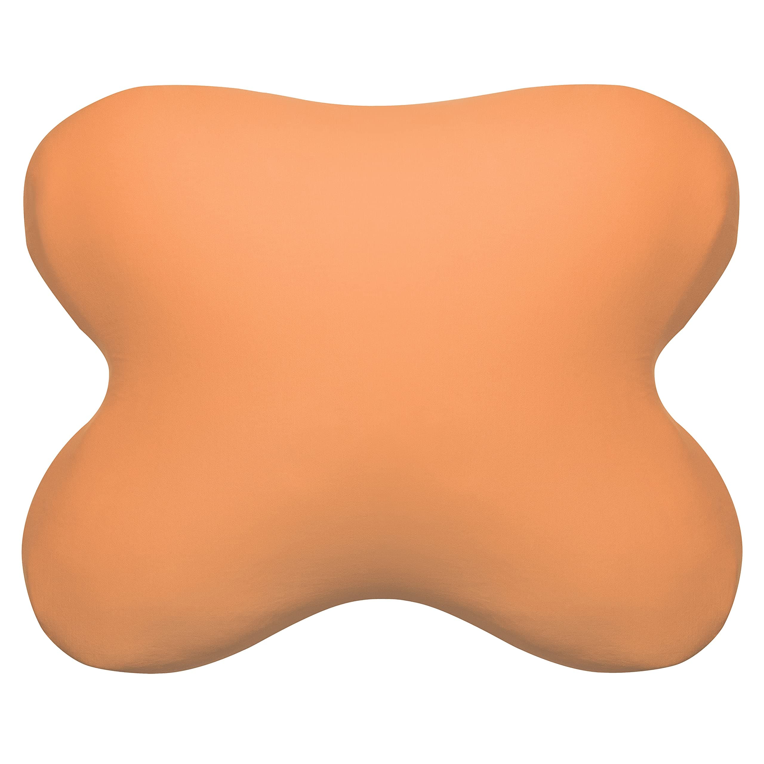 EddaLux Cover for Tempur Ombracio Cushion, Stomach Sleeper Pillow, Cushion Cover for Butterfly Pillow with Branded Zip, 100% Cotton, Orange, 54 x 48 cm