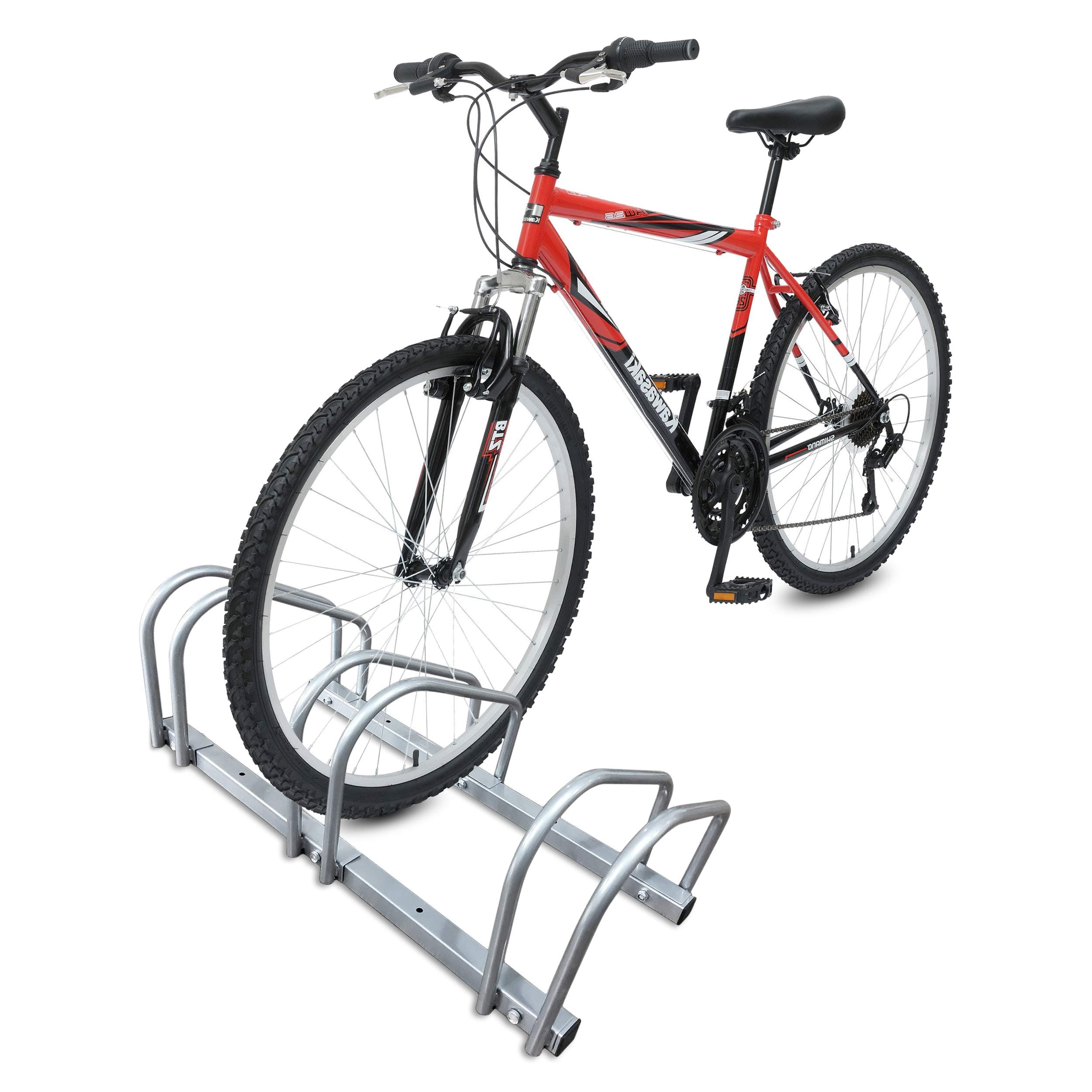 3 Bike Stand Floor or Wall mounted bike rack for garage Bicycle Parking rack Cycle Storage Locking Stand