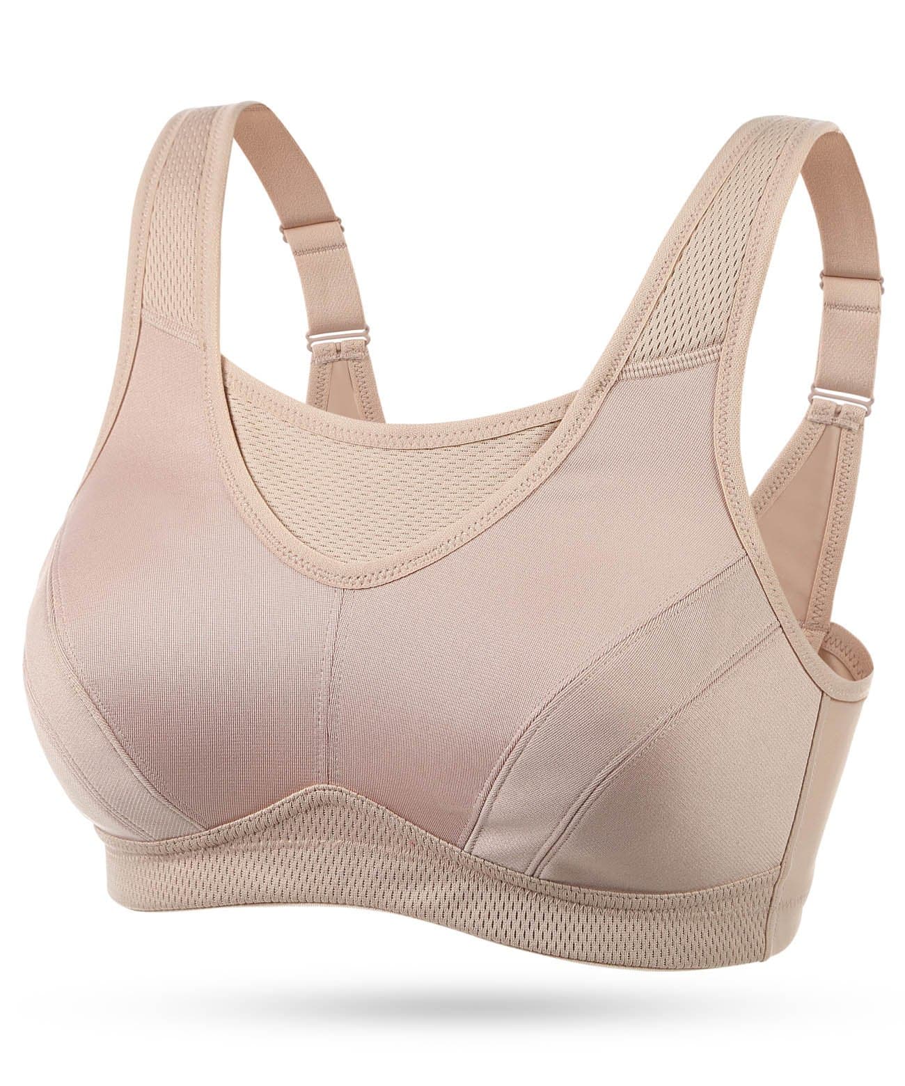 WingsLove Women's Sports Bra High Impact Bra Full Coverage Wirefree Workout Non Padded Ultimate Running Bra Sports Bra Women Plus Size