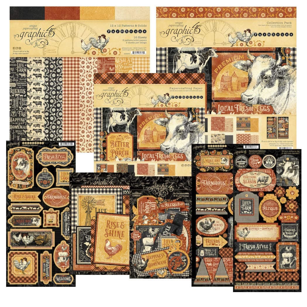 Graphic 45 Farmhouse Collection Package