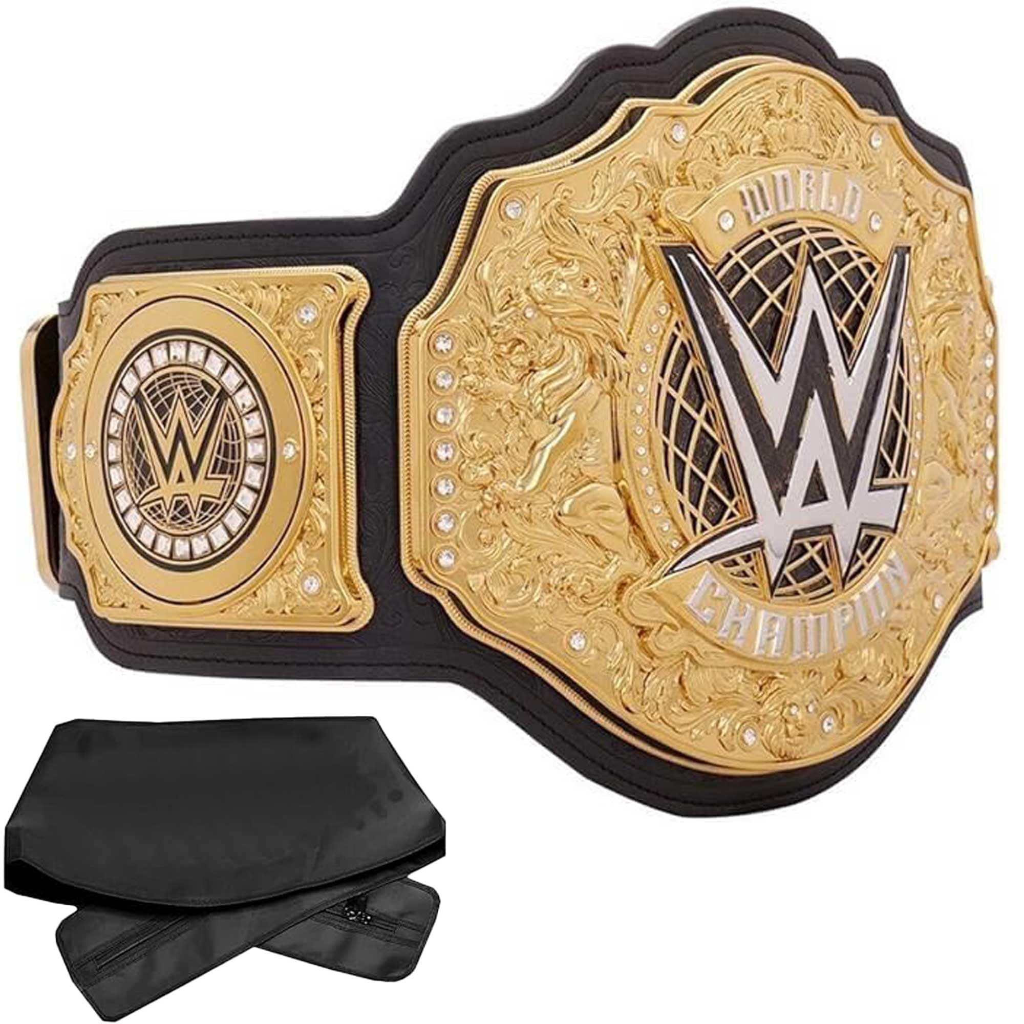 World Heavyweight Wrestling Championship Replica Title Belt 2023 - Authentic Wear Universal Championship Belt - Adult Size 2 MM With Bag