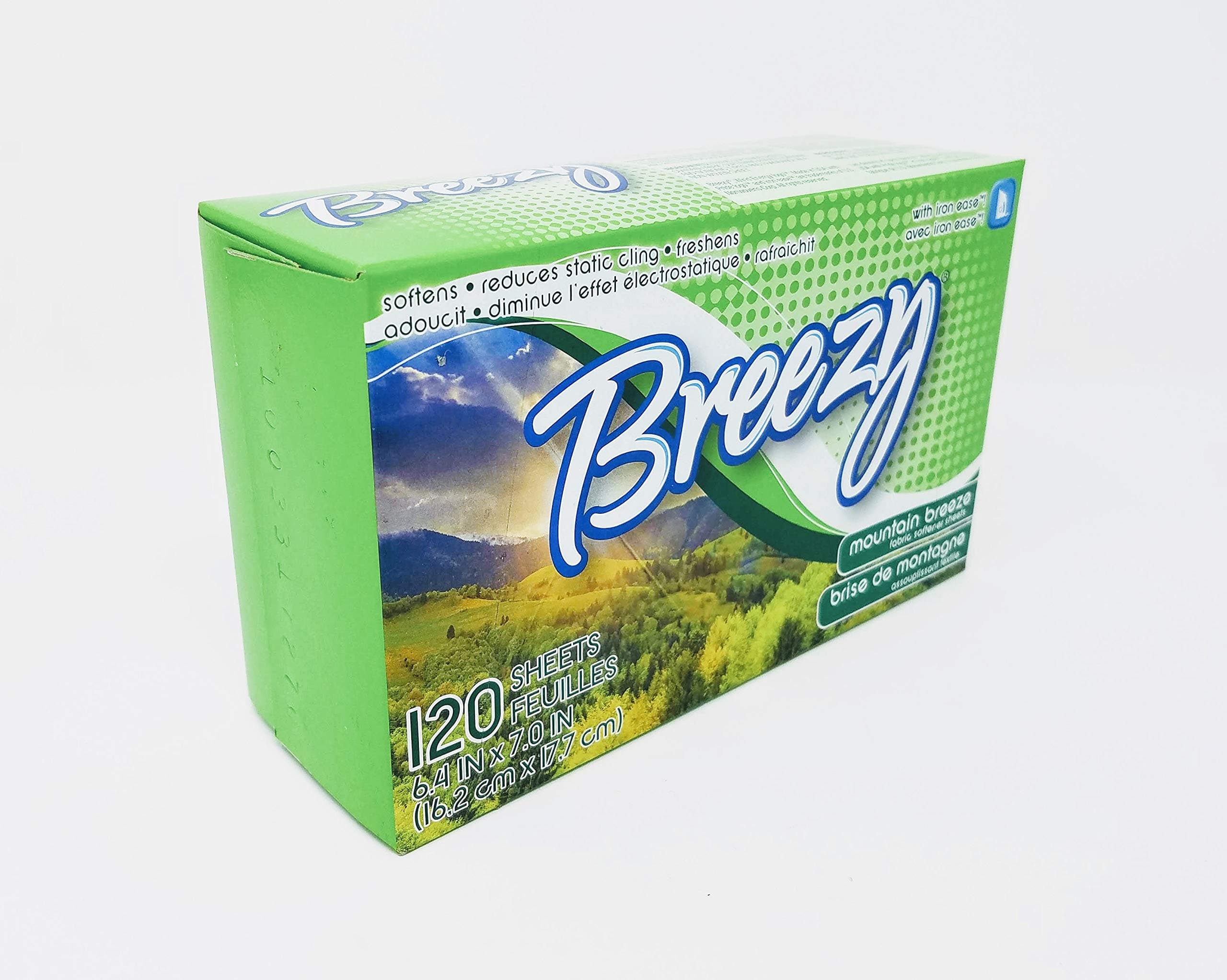 Breezy Mountain Scent Dryer Sheets, 120 Count