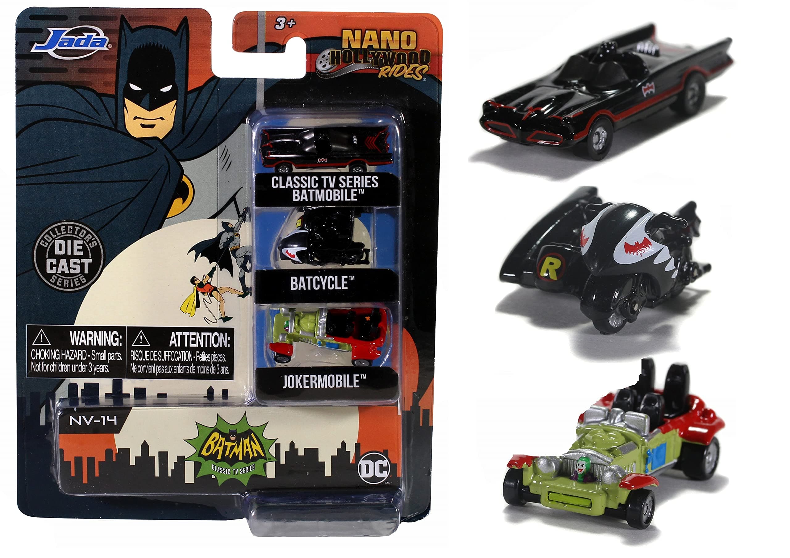 Jada 31988 Batman Classic Model Collectible Miniature Car, Black