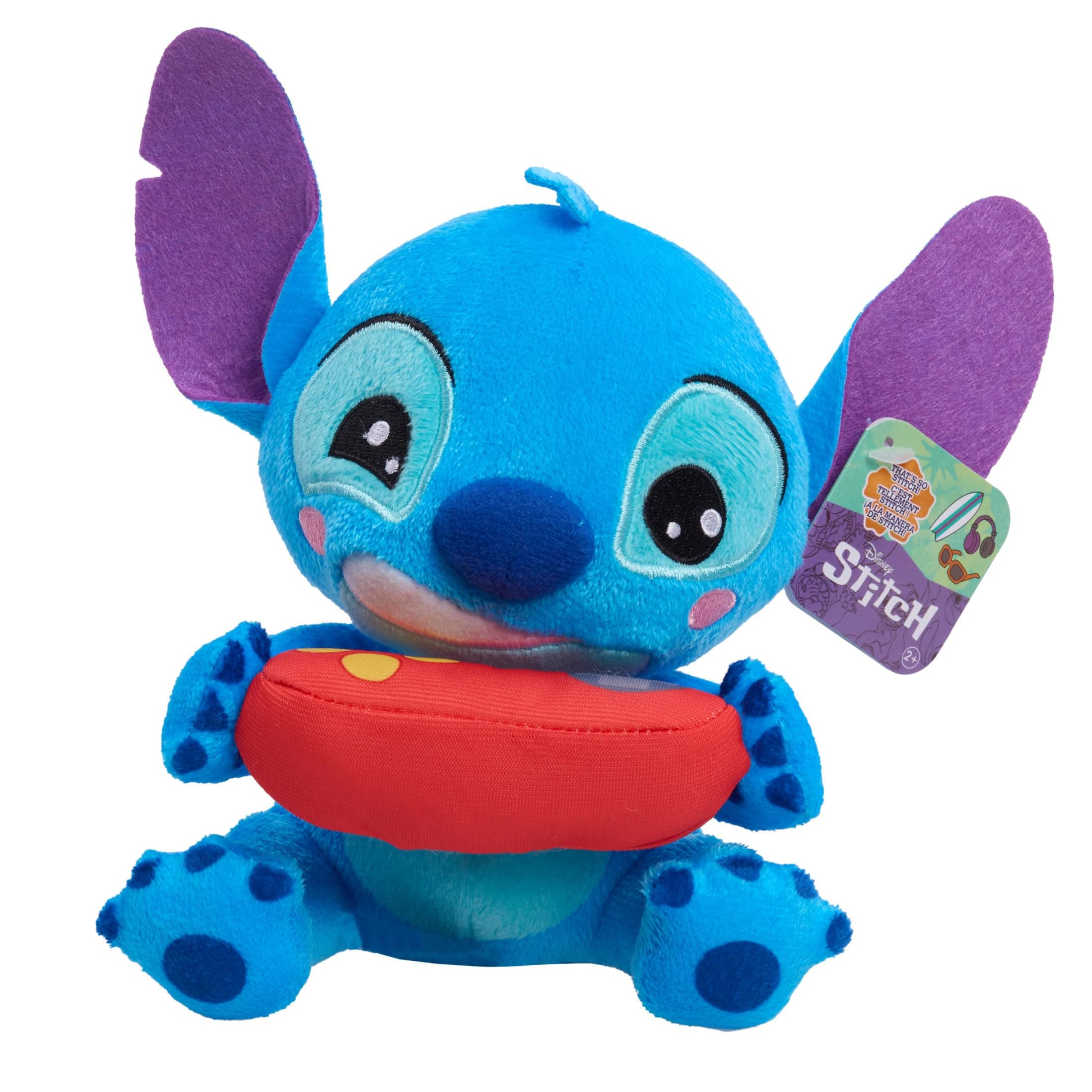 Disney Stitch that’s So Stich Small Gamer Stitch Plush, 7 Inch Plush, Stuffed Animal, Alien, Easter Basket Fillers, Gifts, Presents, Kids Toys for Ages 2 Up by Just Play