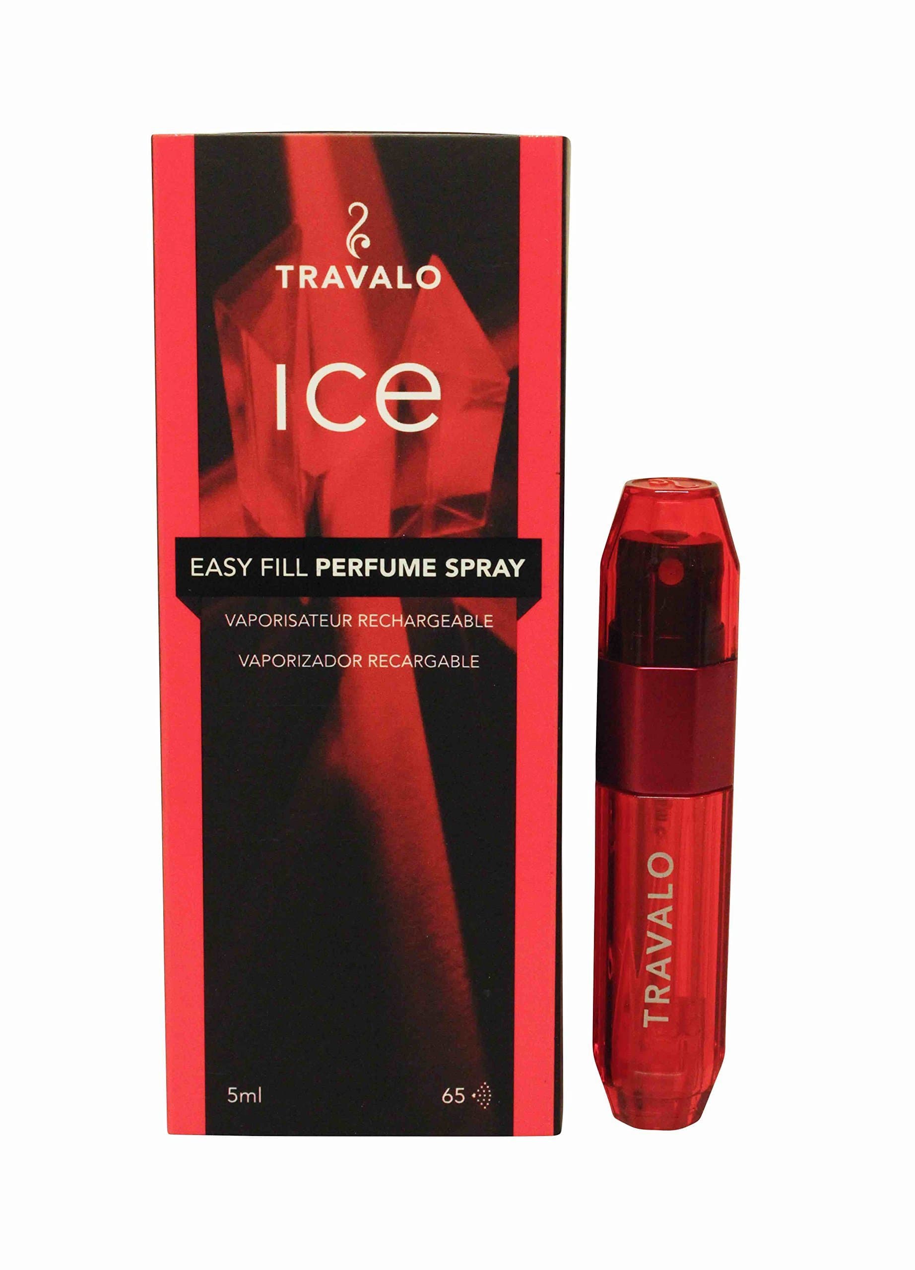 Travalo ICE Refillable Atomizer Spray 6 Hot Colors, Red