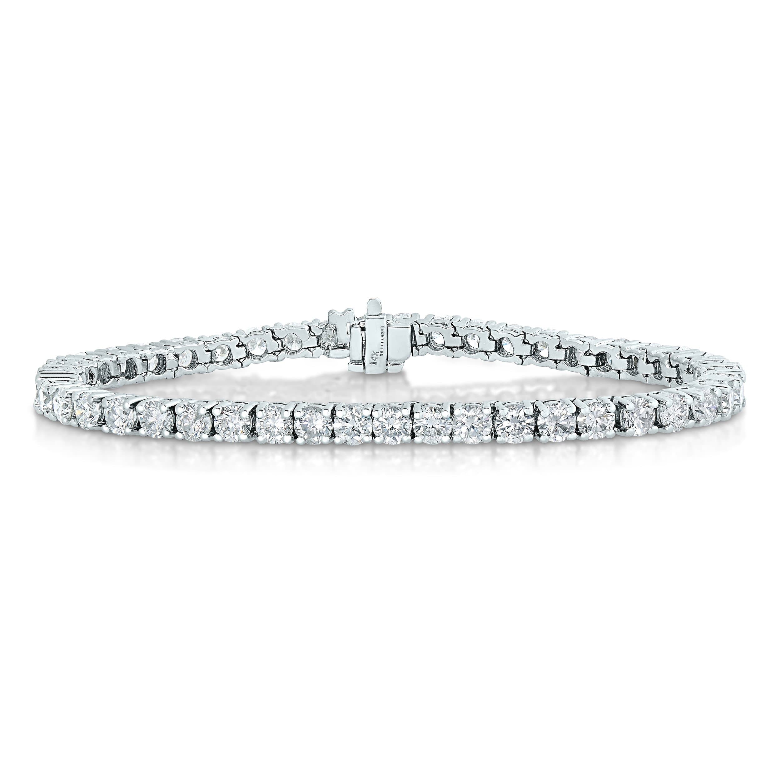 5 CT I1 IGI Certified Diamond Bracelet Tennis 14K White Gold (H-I)