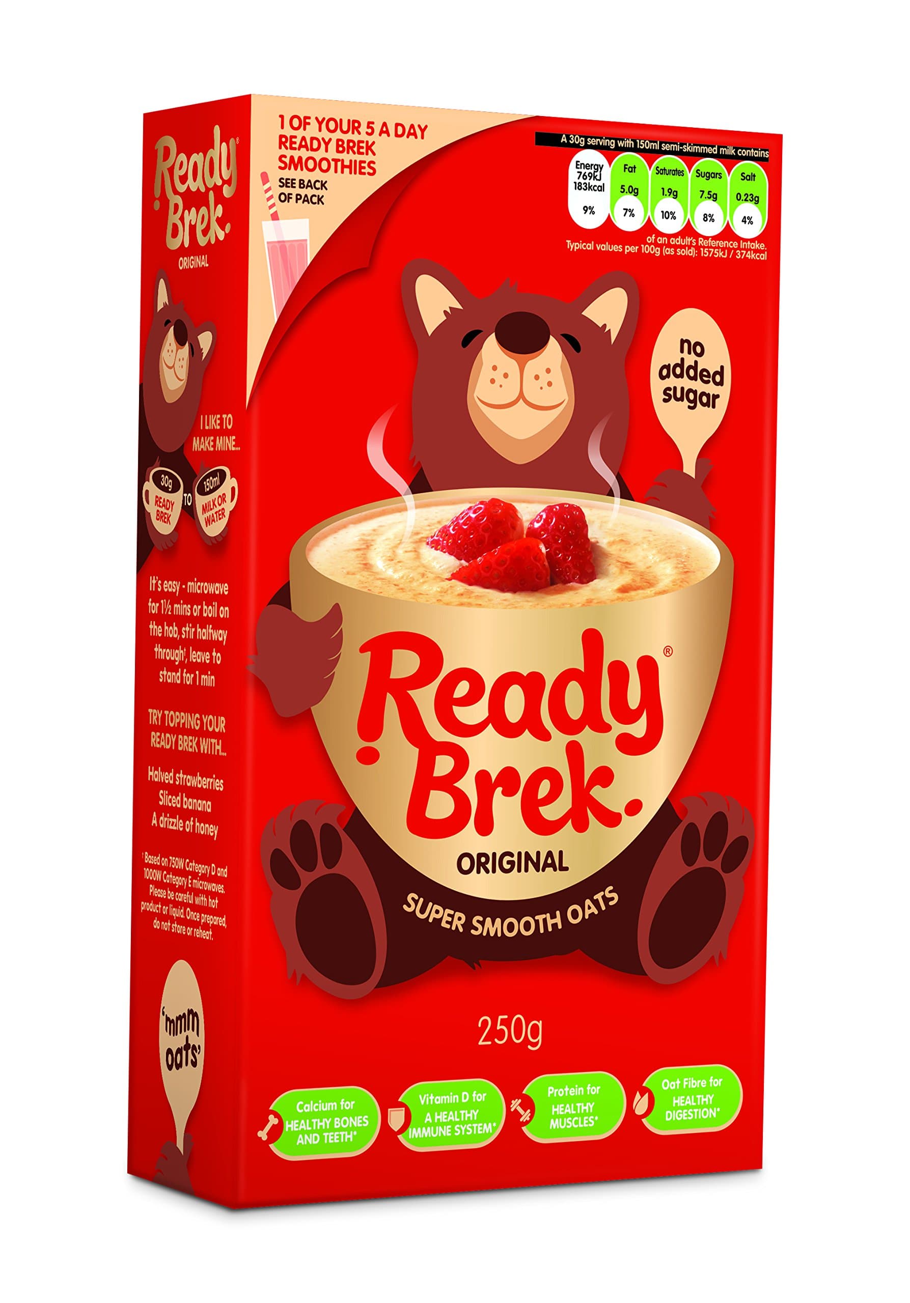 Ready Brek Original 250 g (Pack of 6)