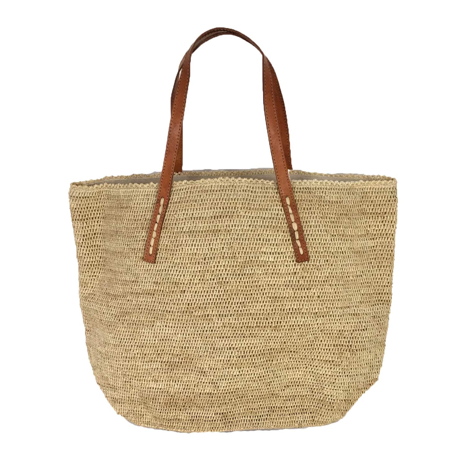 MAR Y SOLPortland Crocheted Raffia Carryall Tote Bag, Natural