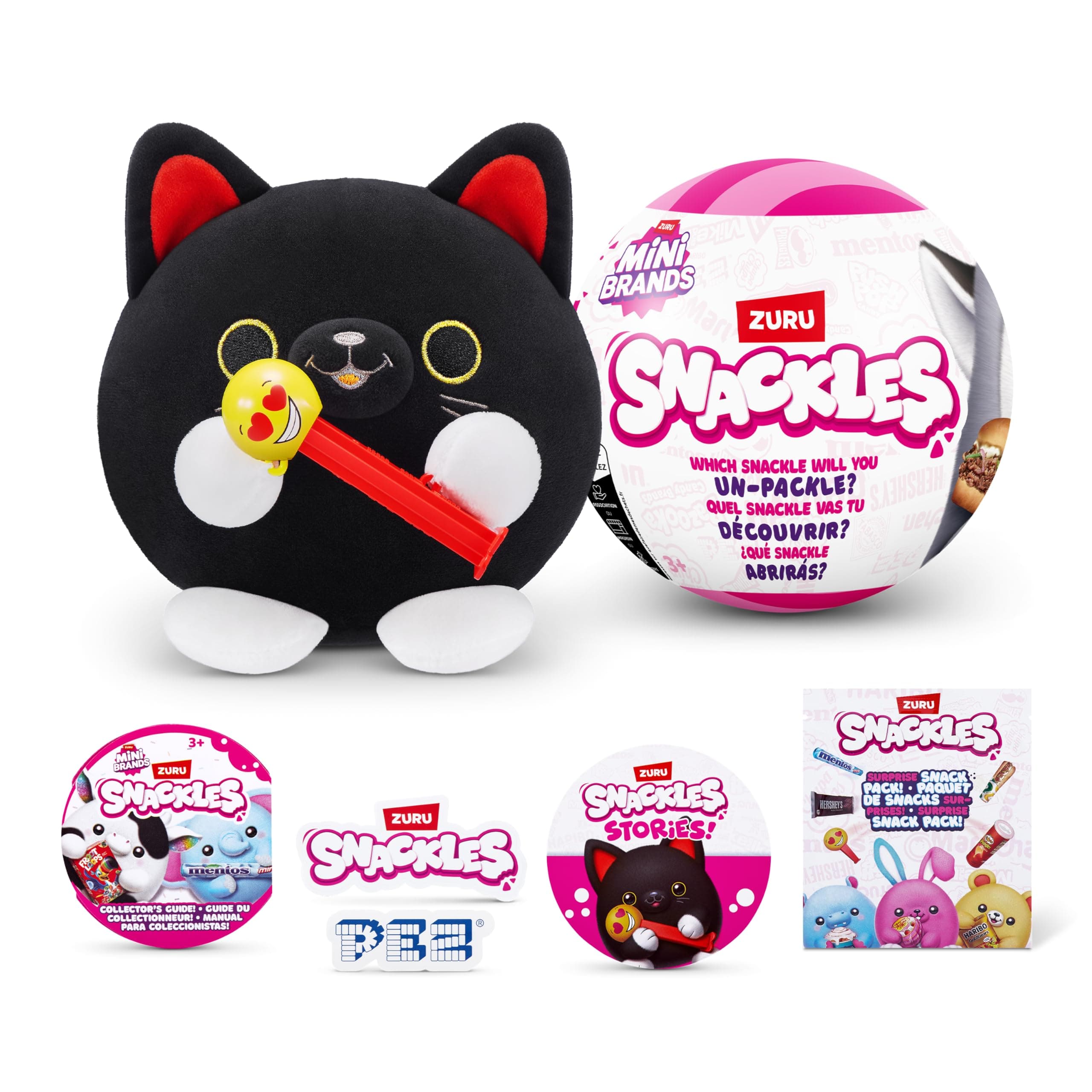 Snackles Mystery Plush 5 inch Squishy Comfort Plush with Licensed Snack Brand Accessory and Animal by ZURU