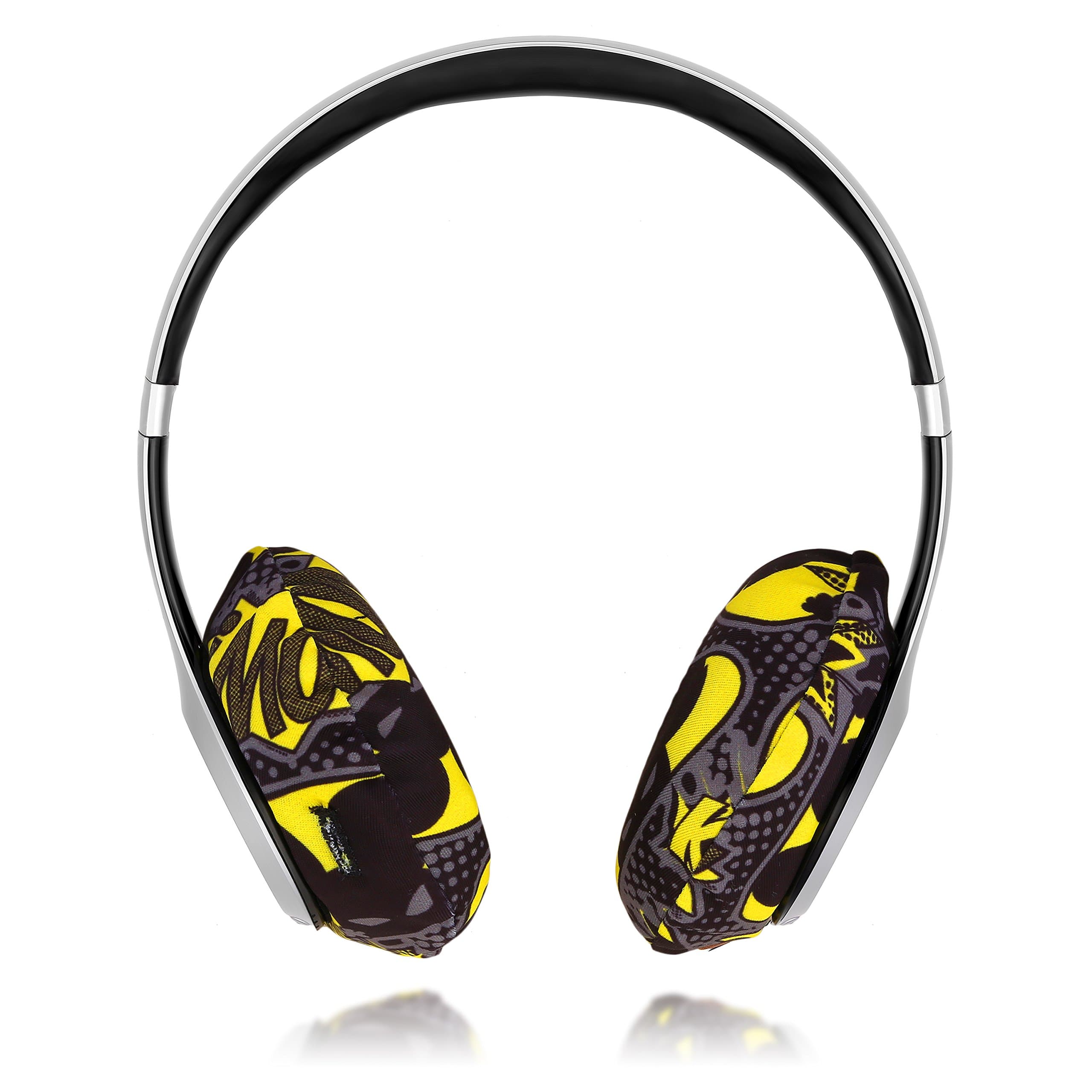 EarHugz® Sweat Protecting Washable Headphone Covers - Protect All Headphones - Makeup Resistant - Gym Workout, Gamer, DJ Headphones (Regular)