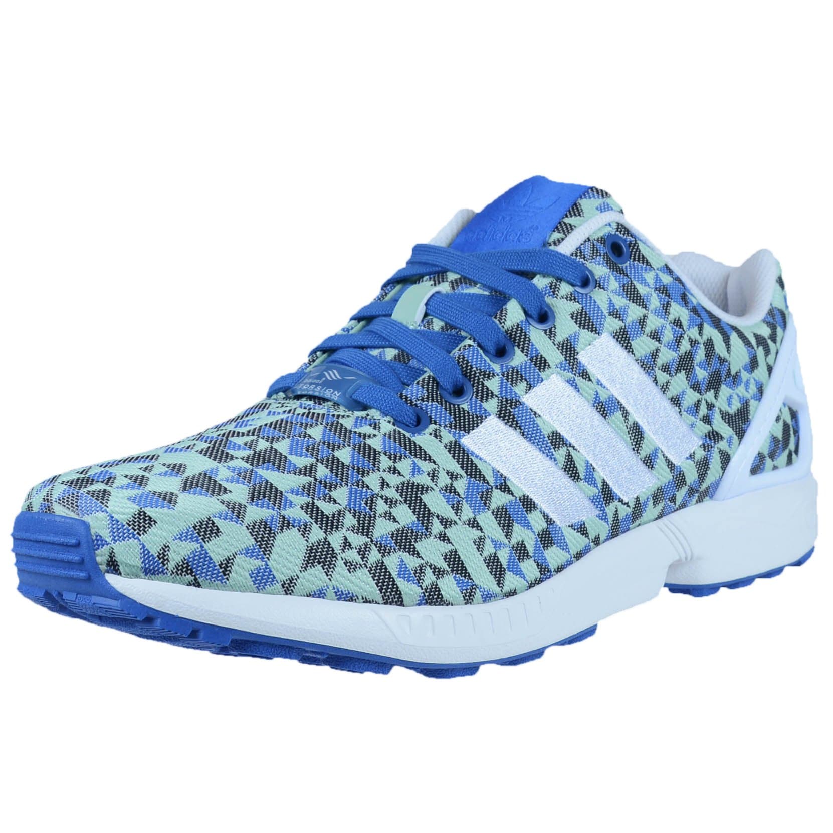 adidas Zx Flvx Weave Casual Men's Shoes Size 10 White/Blue
