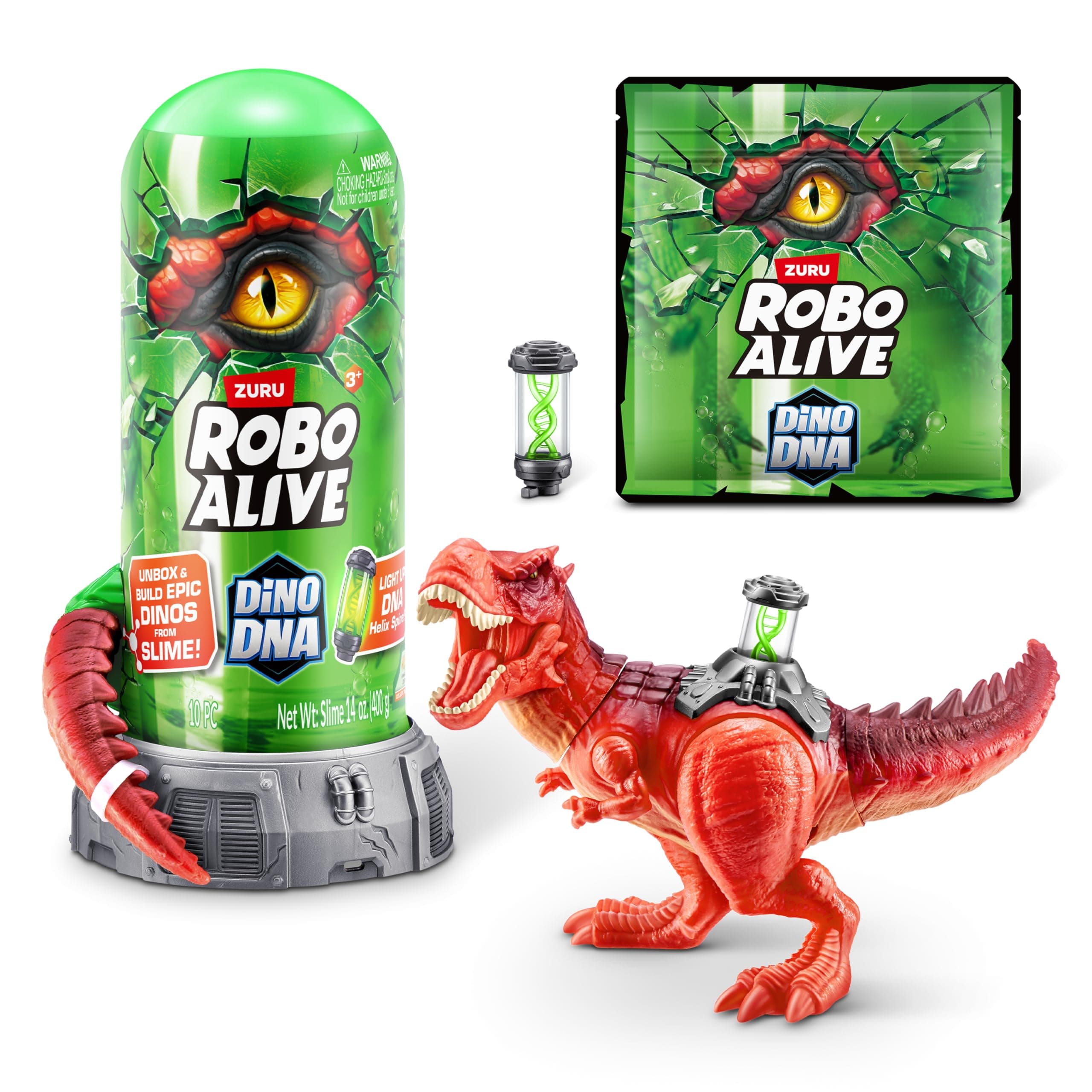 ROBO ALIVE ZURU Dino DNA Illuminated DNA Helix Spine (T-Rex)