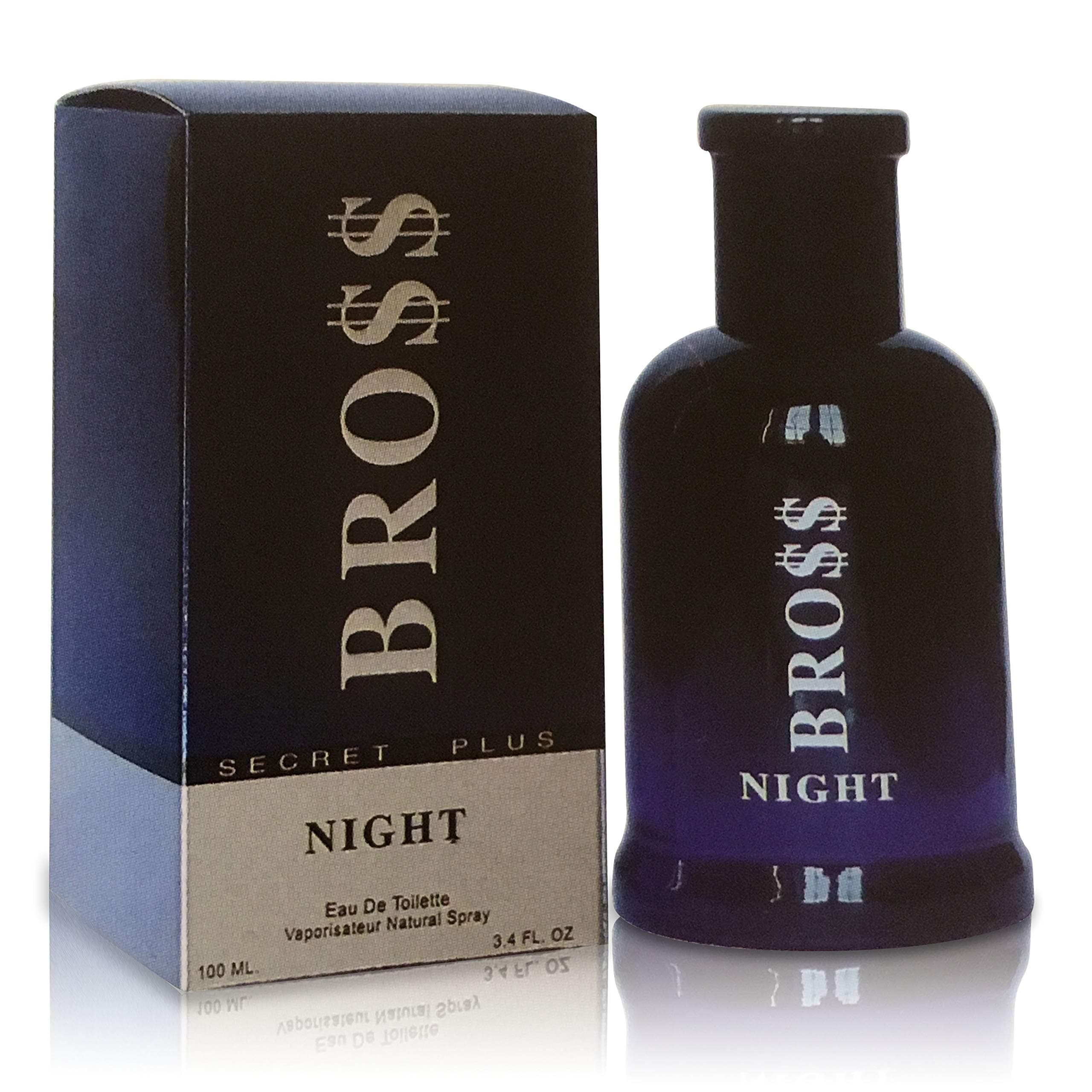 NovoGlow BROSS NIGHT - Eau De Toilette Spray Perfume, Fragrance For Men- Daywear, Casual Daily Cologne 3.4 Oz Bottle- Ideal EDT Beauty Gift for Birthday