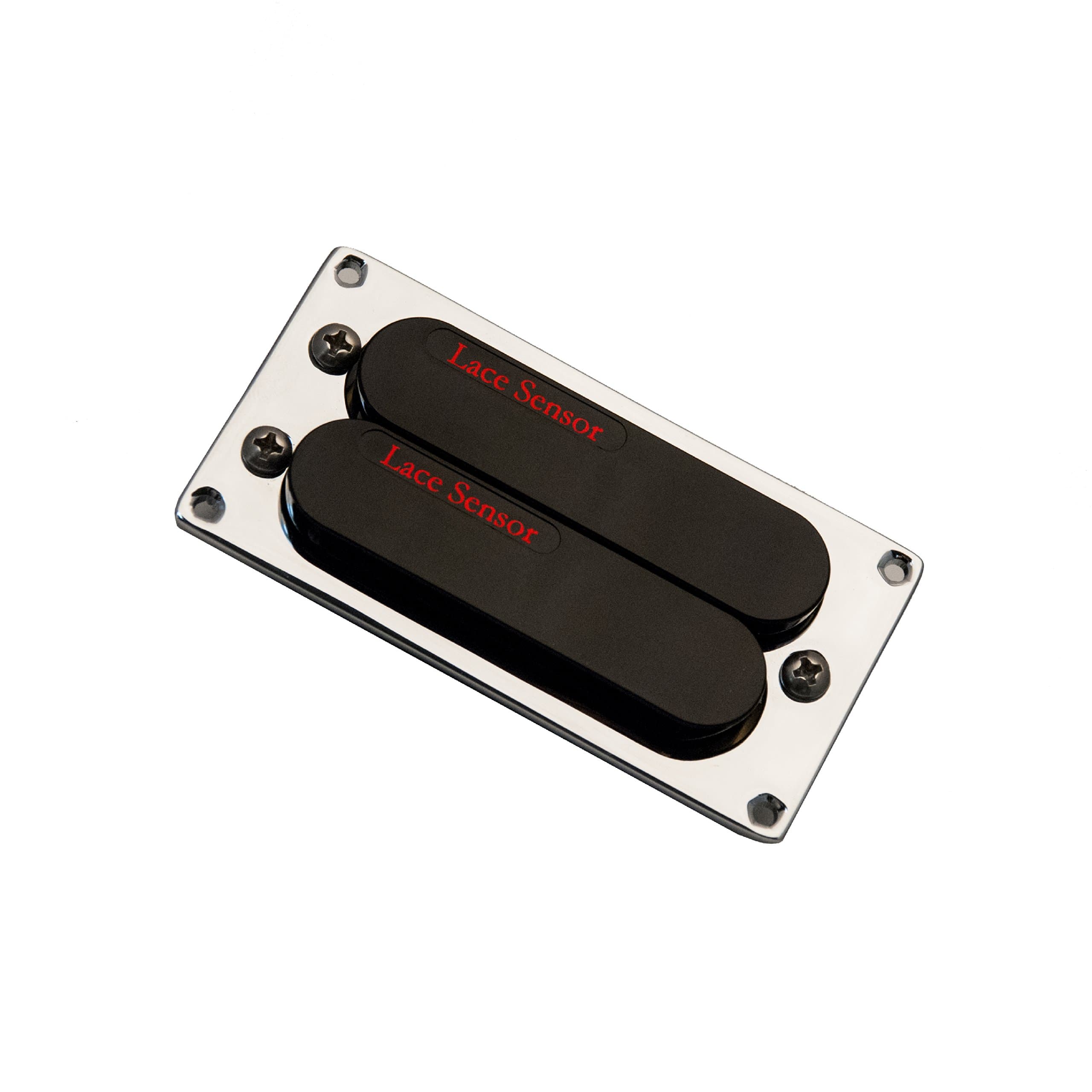 Lace Sensor Red-Red Dually T-Plus Humbucker Guitar Pickup Black Bridge
