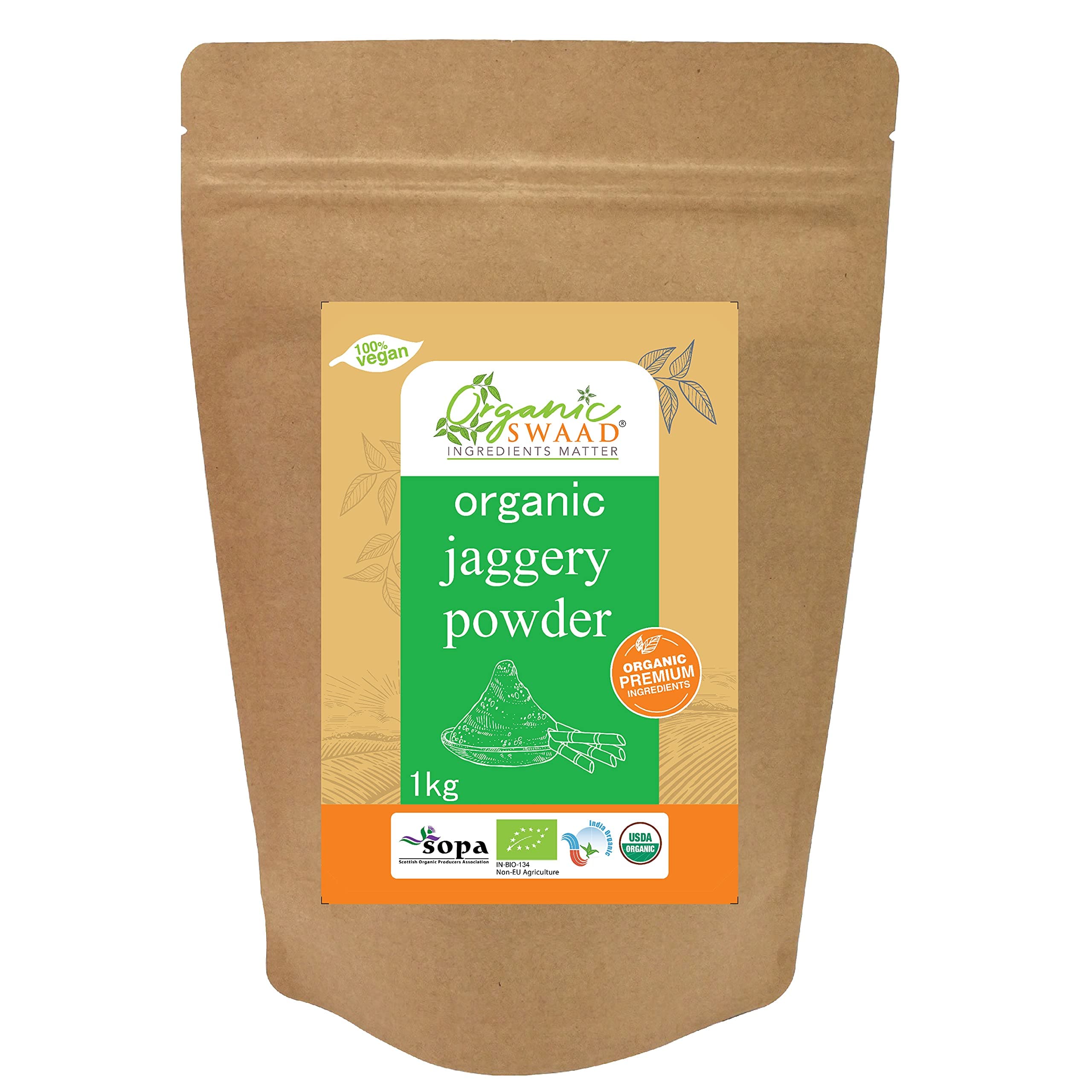 Organic Jaggery Powder (Panela/Gor) 1kg