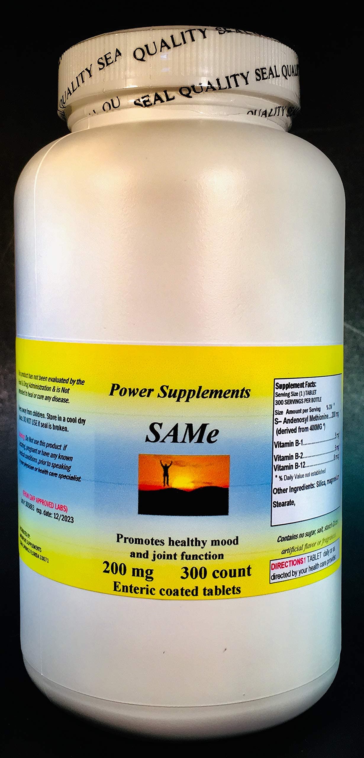 SAM-e 200mg ~ 300 enteric Coated Tablets.