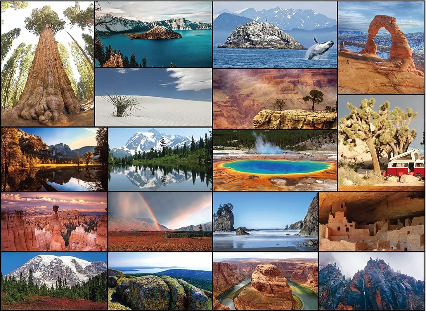 Better Me Our National Parks 1000-Piece Puzzle - USA National Parks Jigsaw Puzzle, Featuring Acadia, Yellowstone, Zion, Arches, Crater Lake, Mount Rainier, and More, National Park Gift (1000 Pieces)