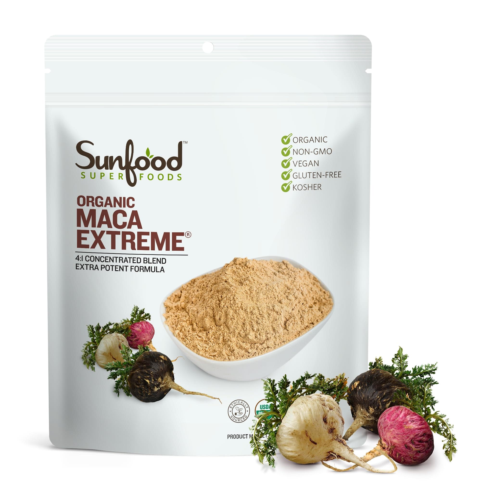 Sunfood Superfoods Maca Extreme Organic Raw, 8 Oz.
