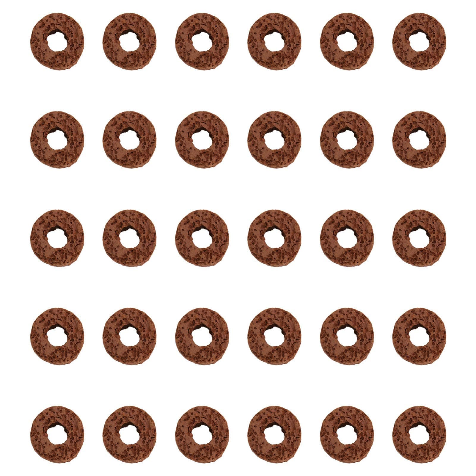 Mikikit30 Pcs Aquatic Water Plant Fixed Ring: Durable Water Plant Fixed Tool Gravity Ring Decor Pottery Holder for Aquarium Landscape Ceramic Plant Pot Ring Tool Aquarium Decoration